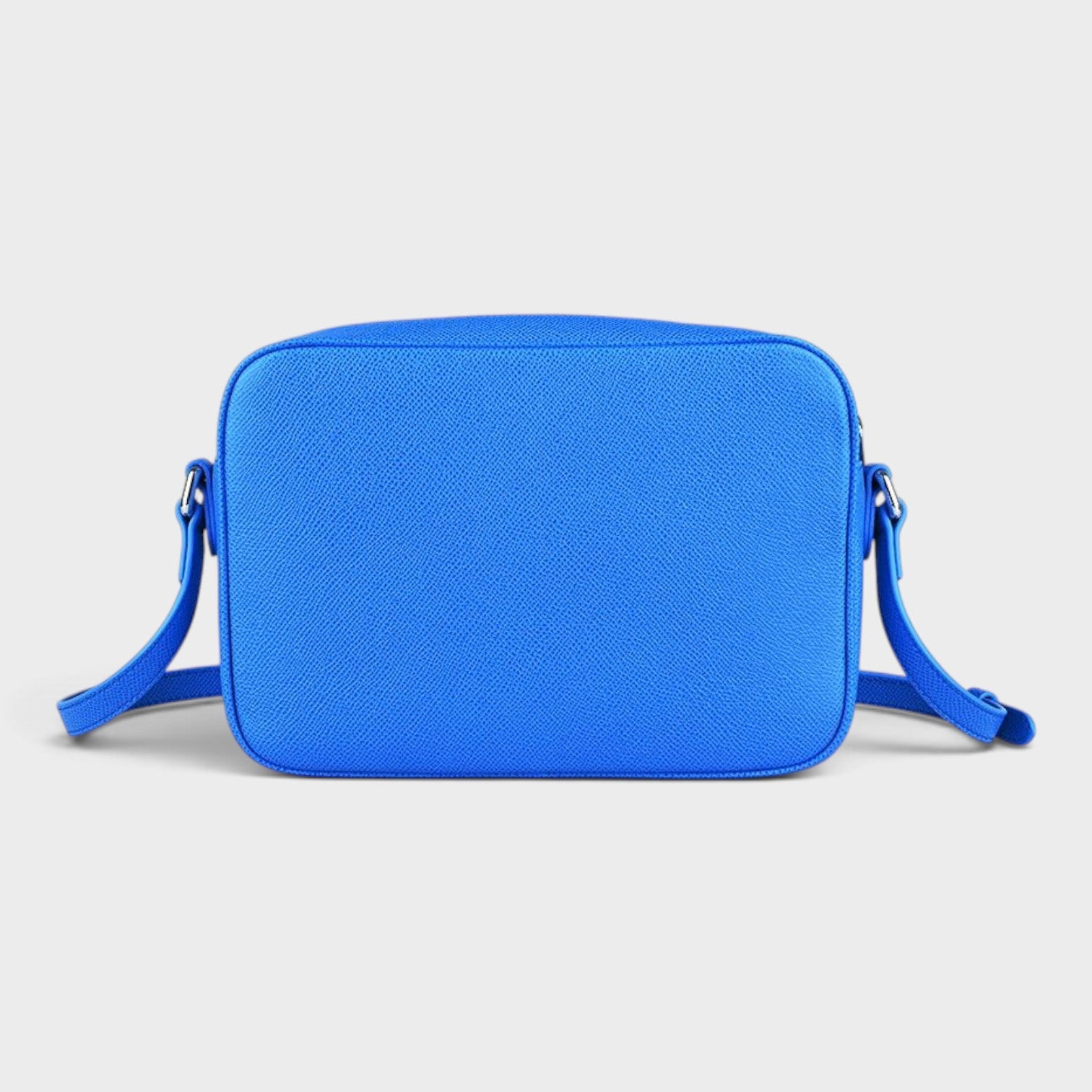 Camera Bag Calfskin Leather Vivid Blue