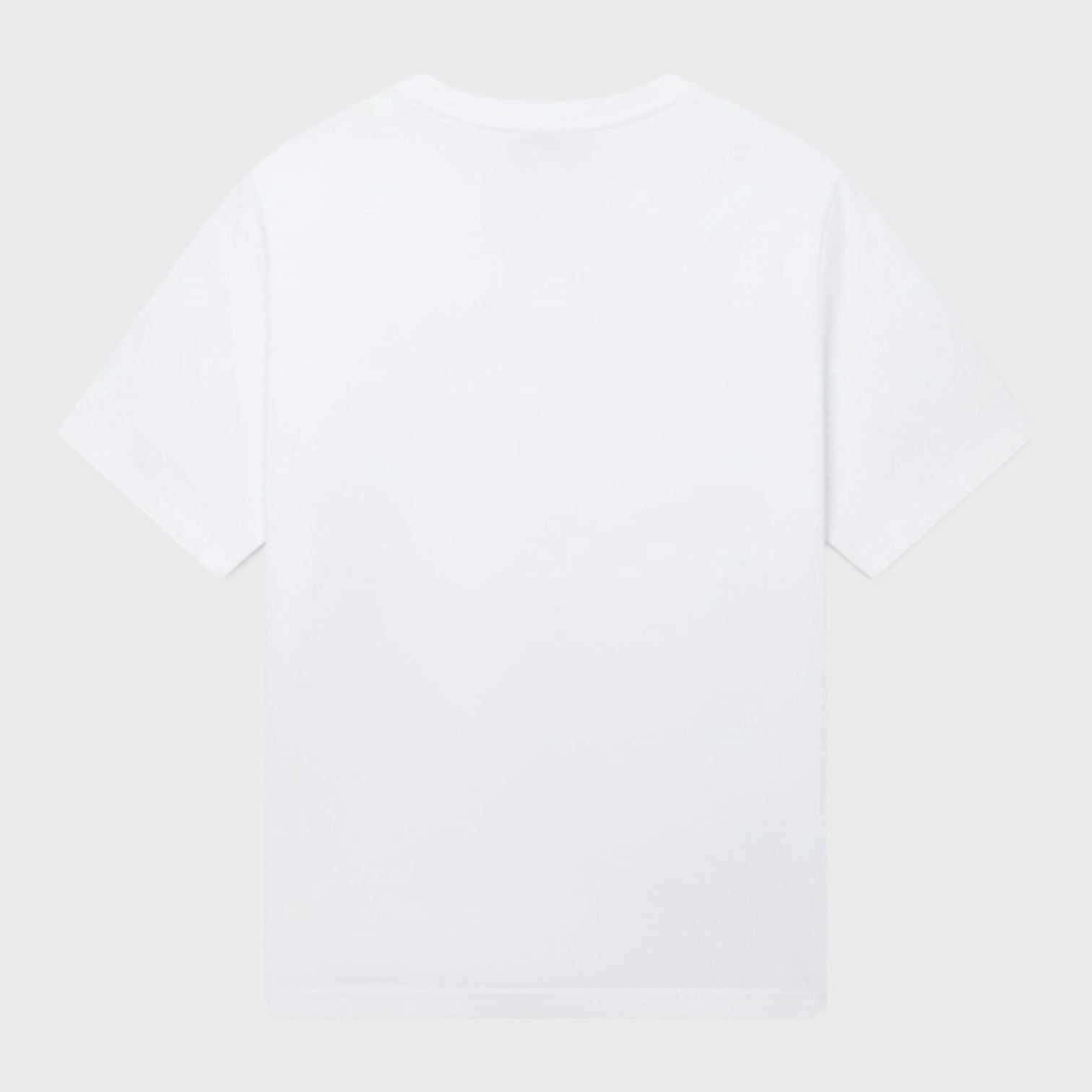 Logo Stripe T-Shirt White Black Red