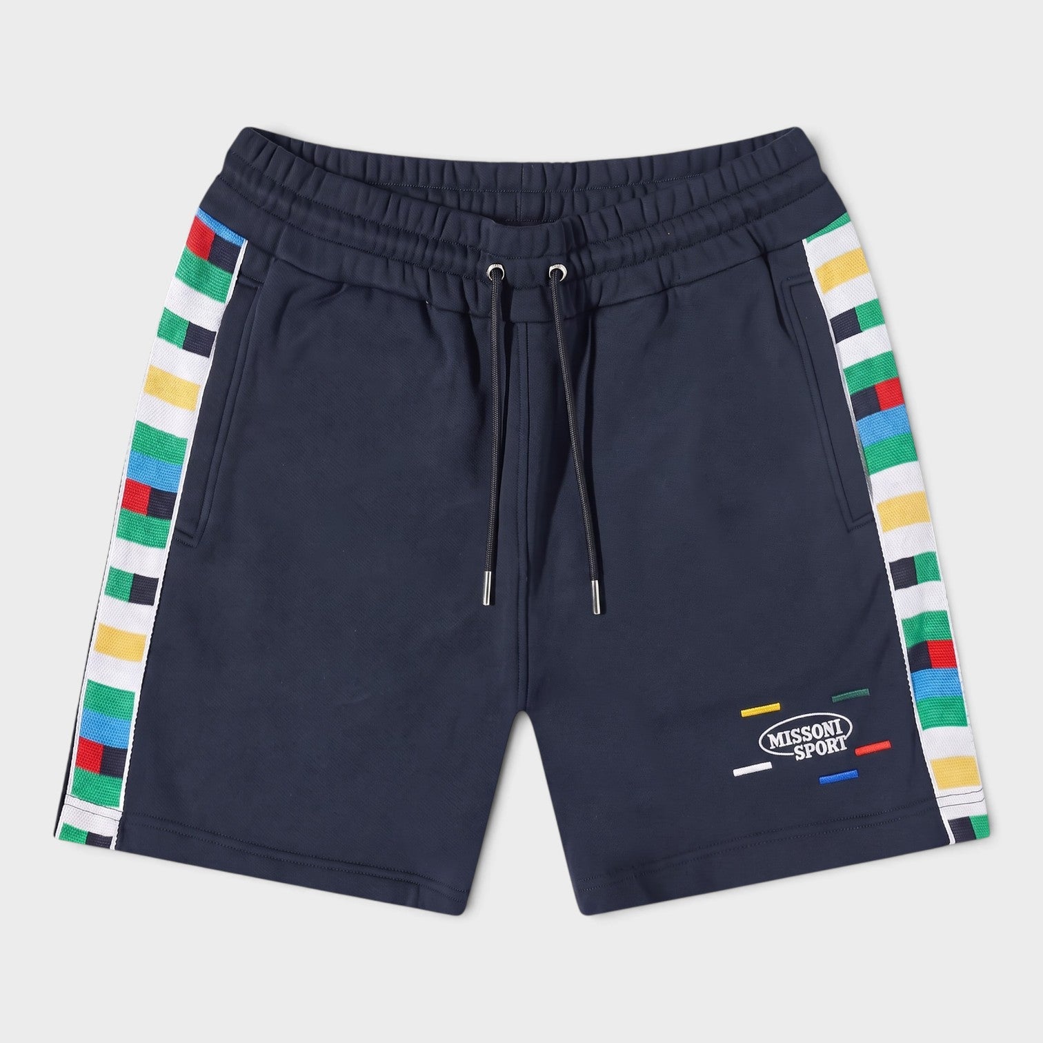 Logo Knitted Band Jersey Shorts Navy Multicolour