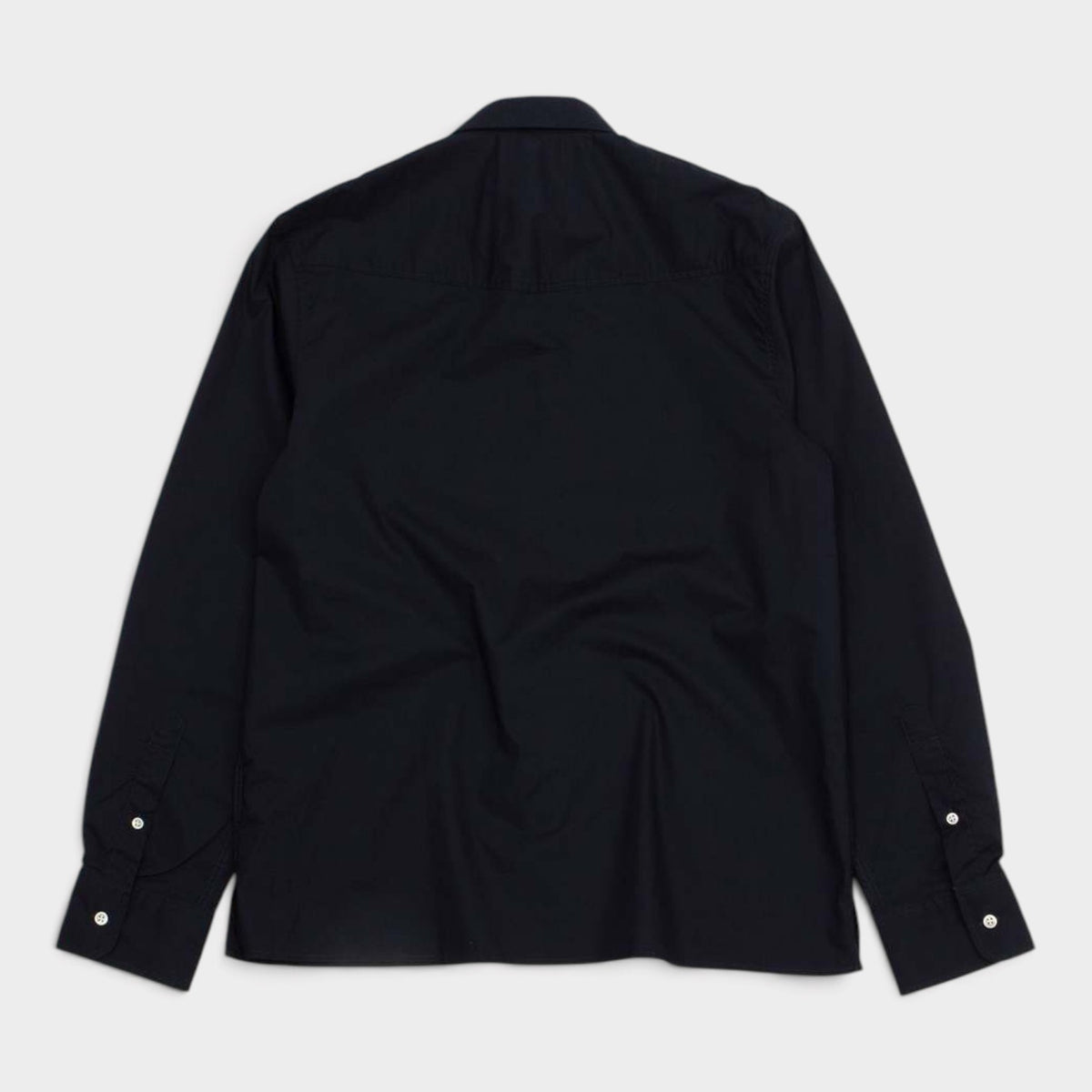 Eloi Pie Dye Poplin Shirt Dark Navy