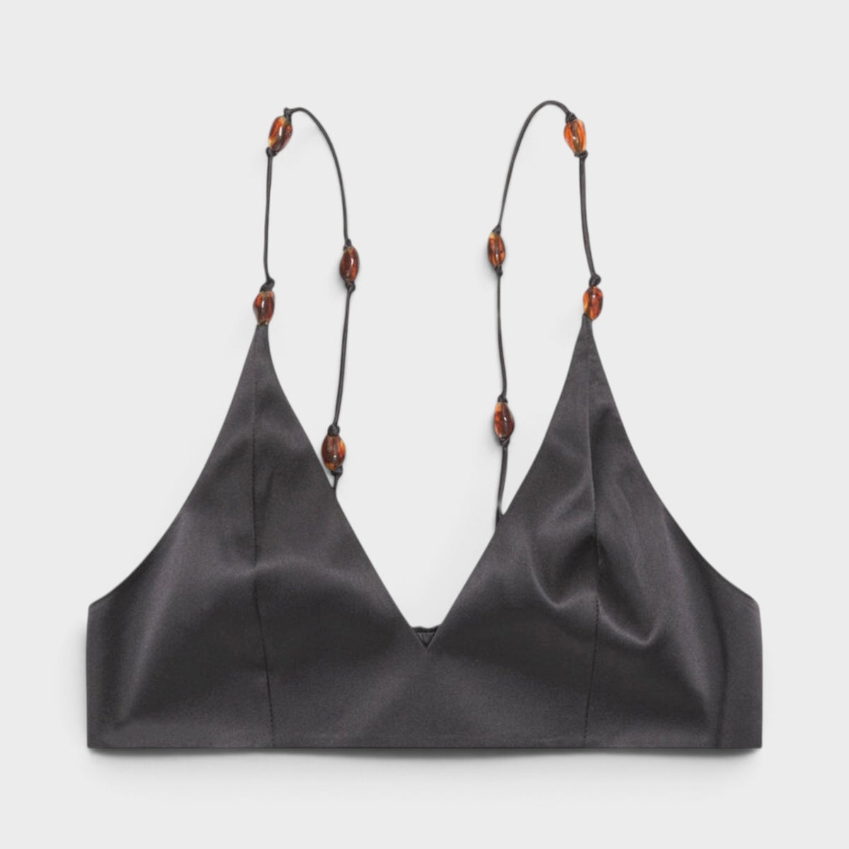Double Satin Top Black