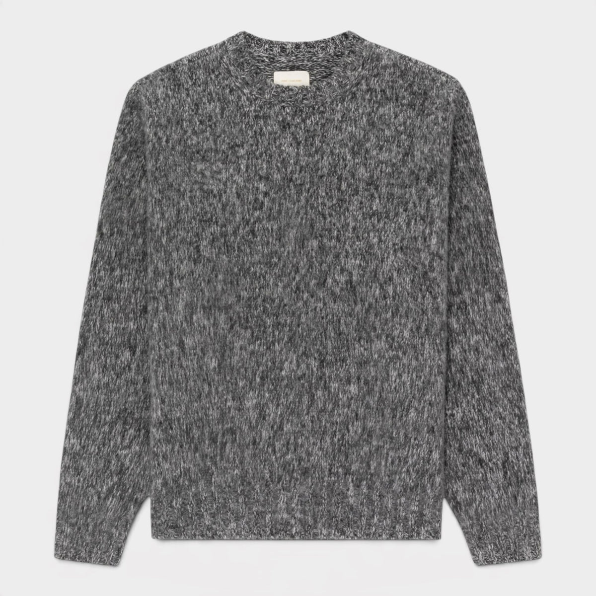 Cashmere Blend Crewneck Sweater Charcoal Melange