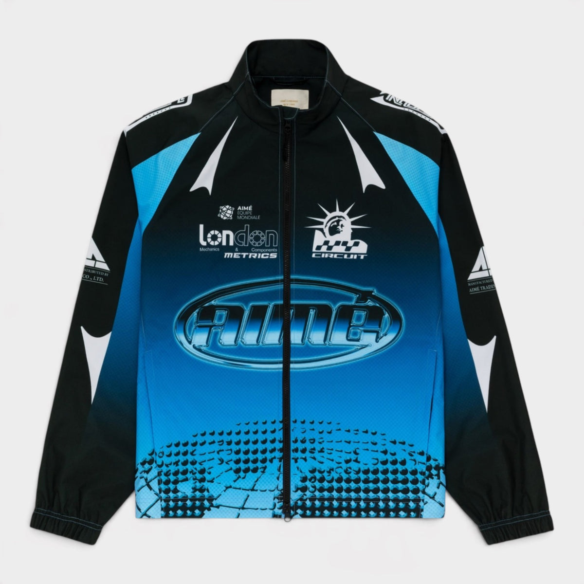 Logo Podium Jacket Black Blue