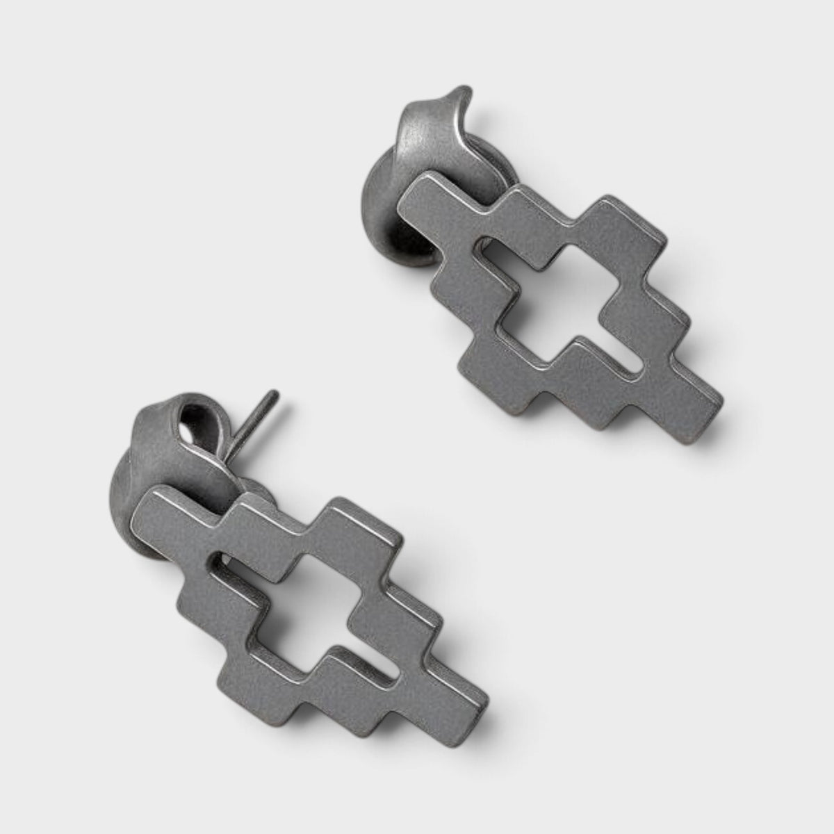 Cross Earrnings Anthracite