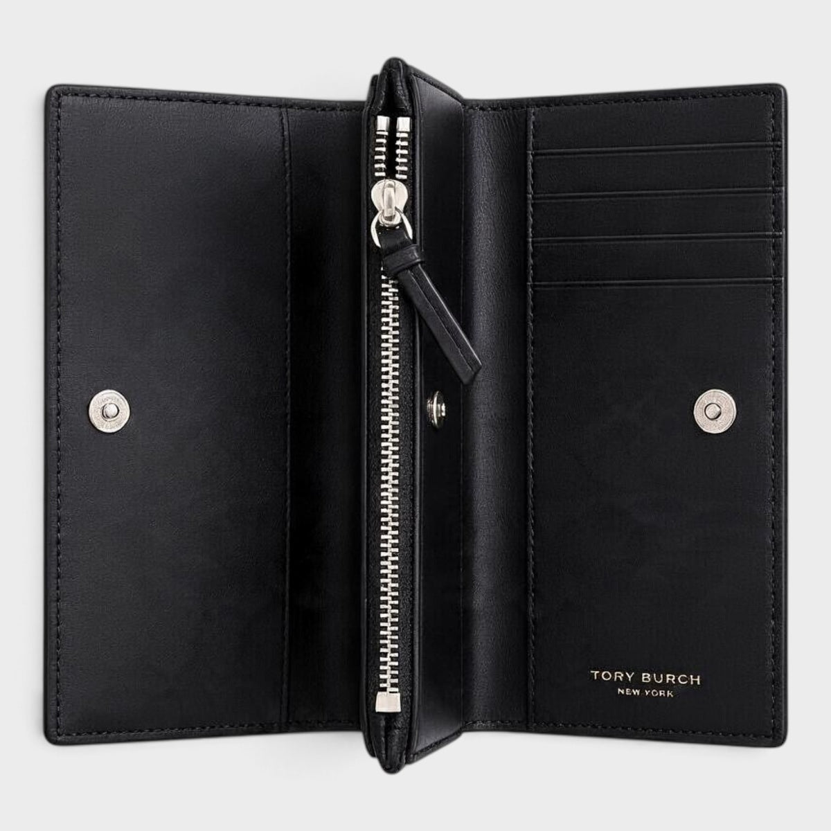 Willa Grommets Medium Wallet Black