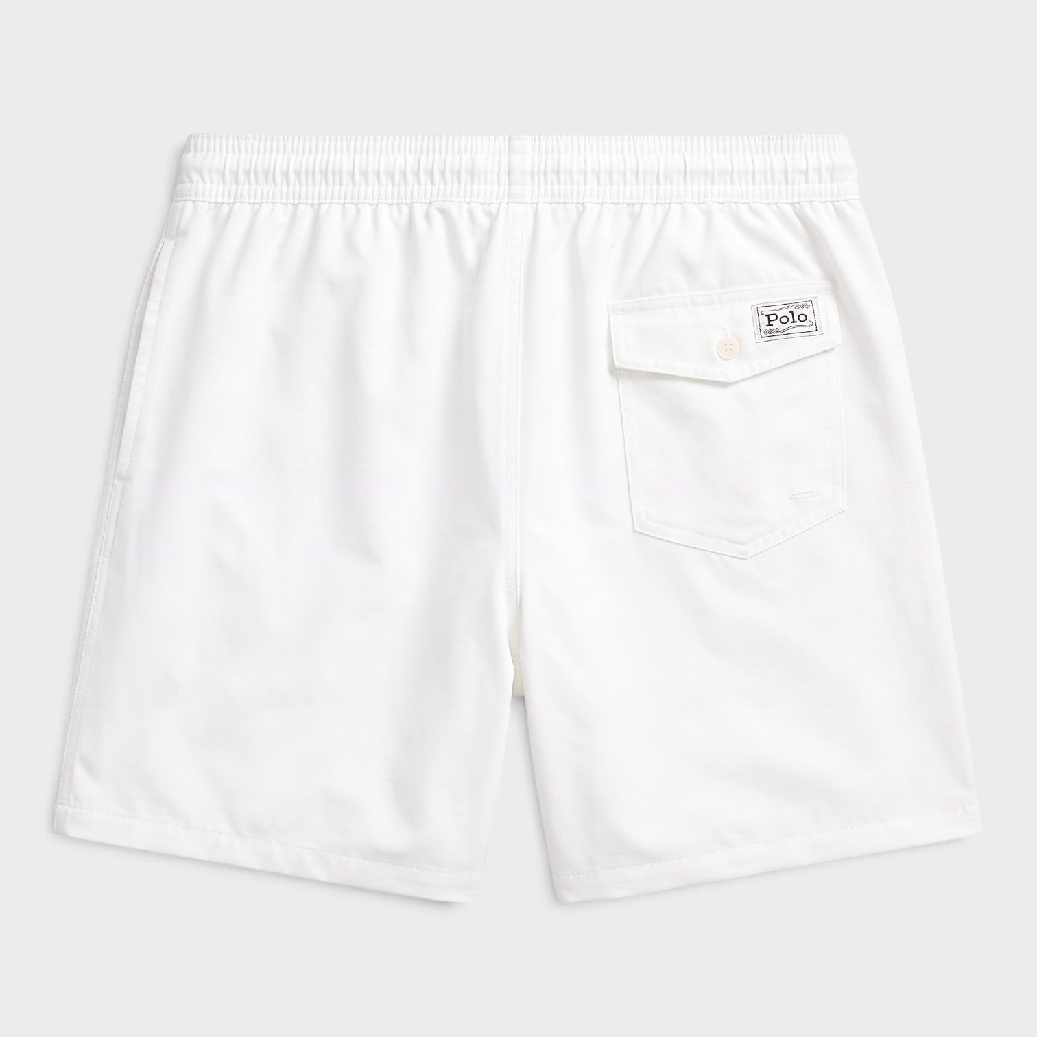 Polo Classic Logo Swim Trunks White