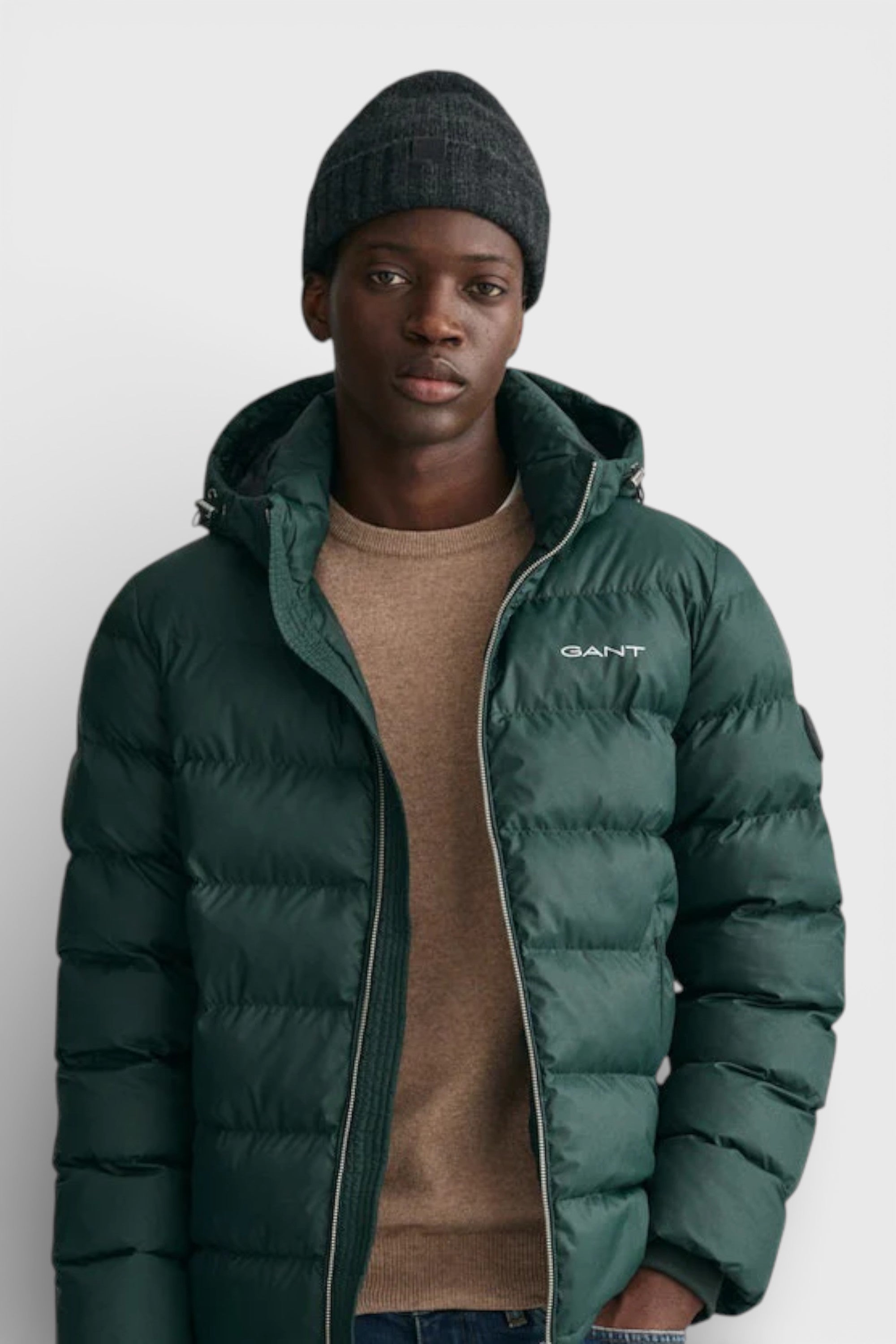 Gant Tartan Green Active Cloud Jacket