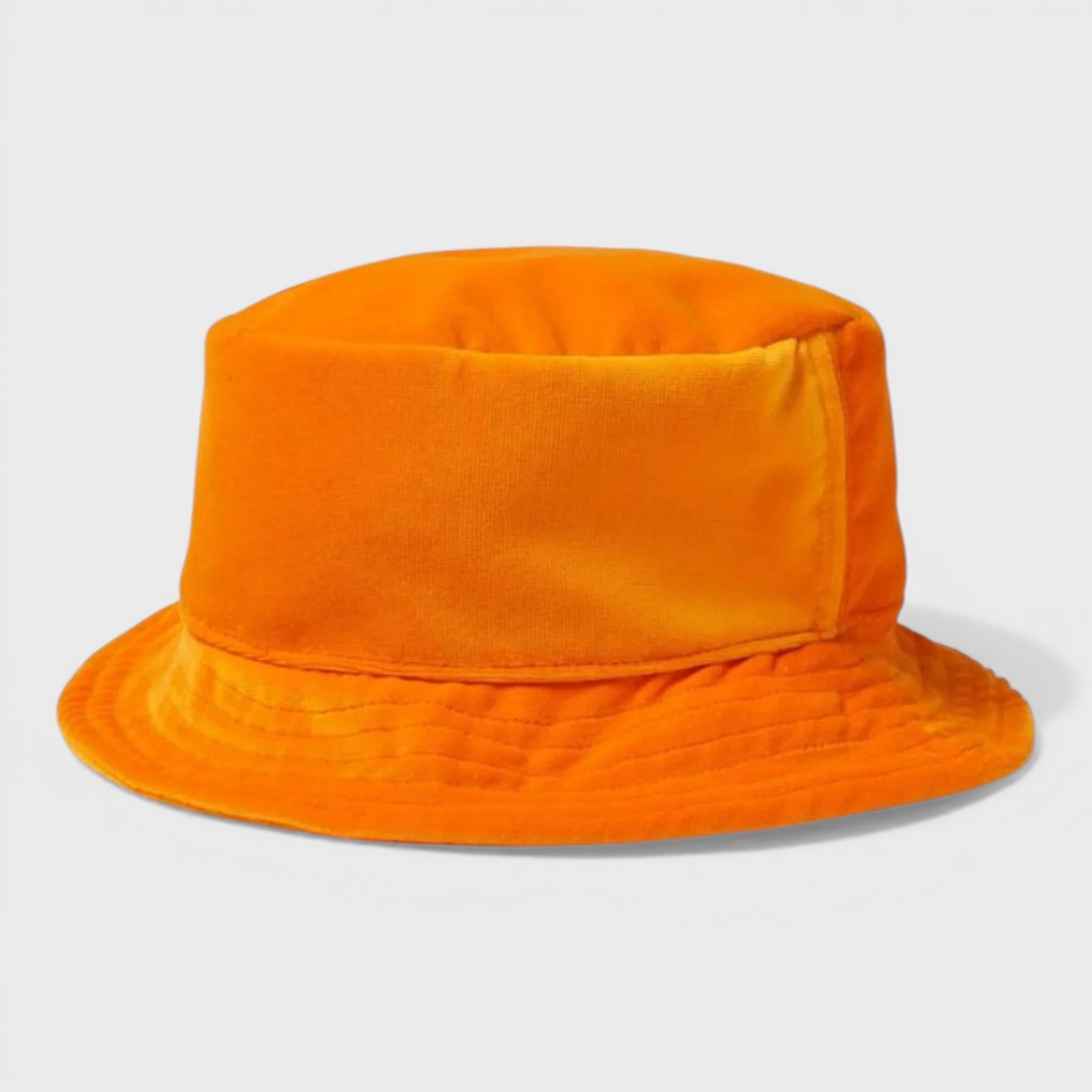 Velvet Bucket Hat Orange