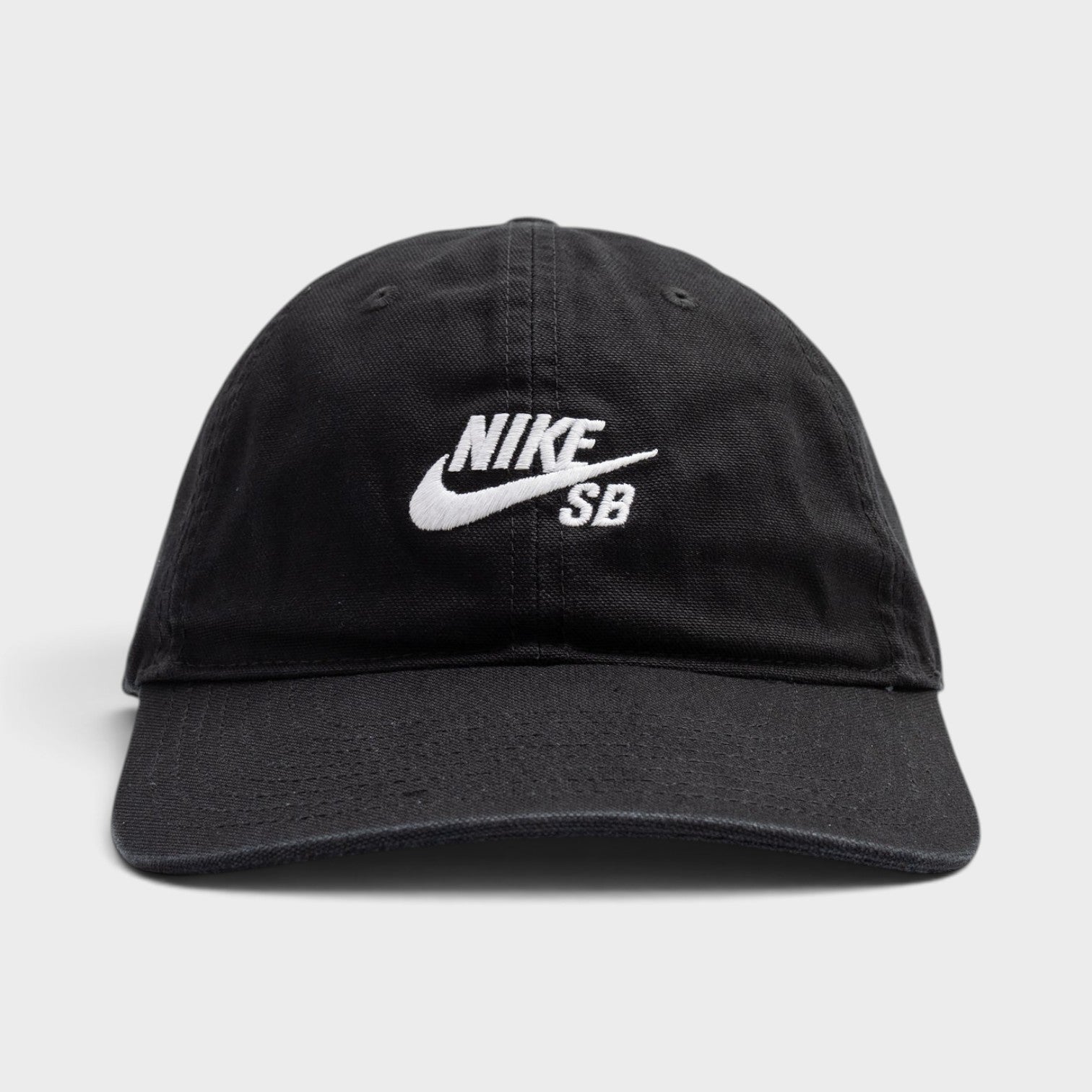 Logo SB Club Unstructured Skate Cap Black White
