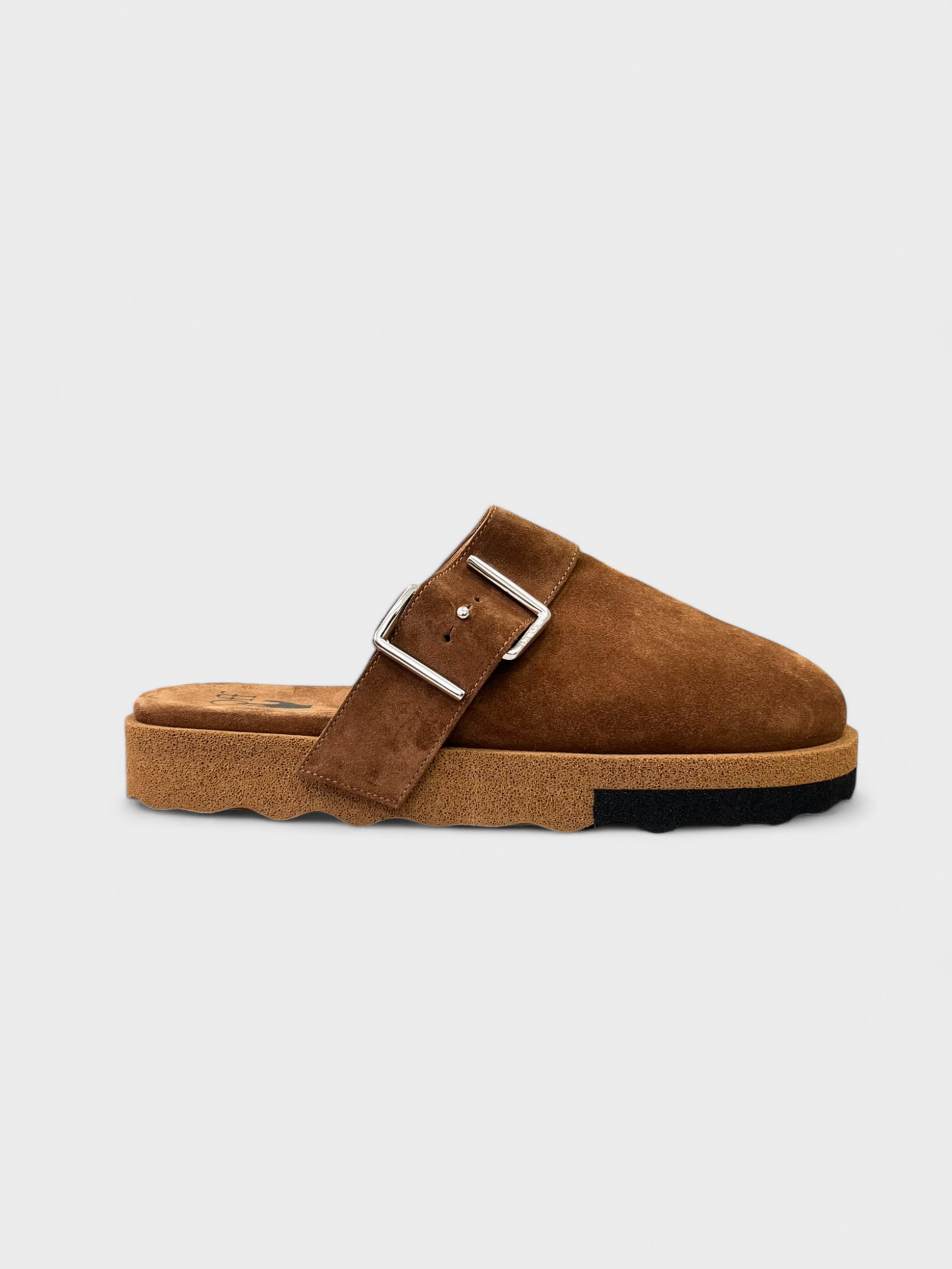 Off-White Comfort Leather Slipper Brown