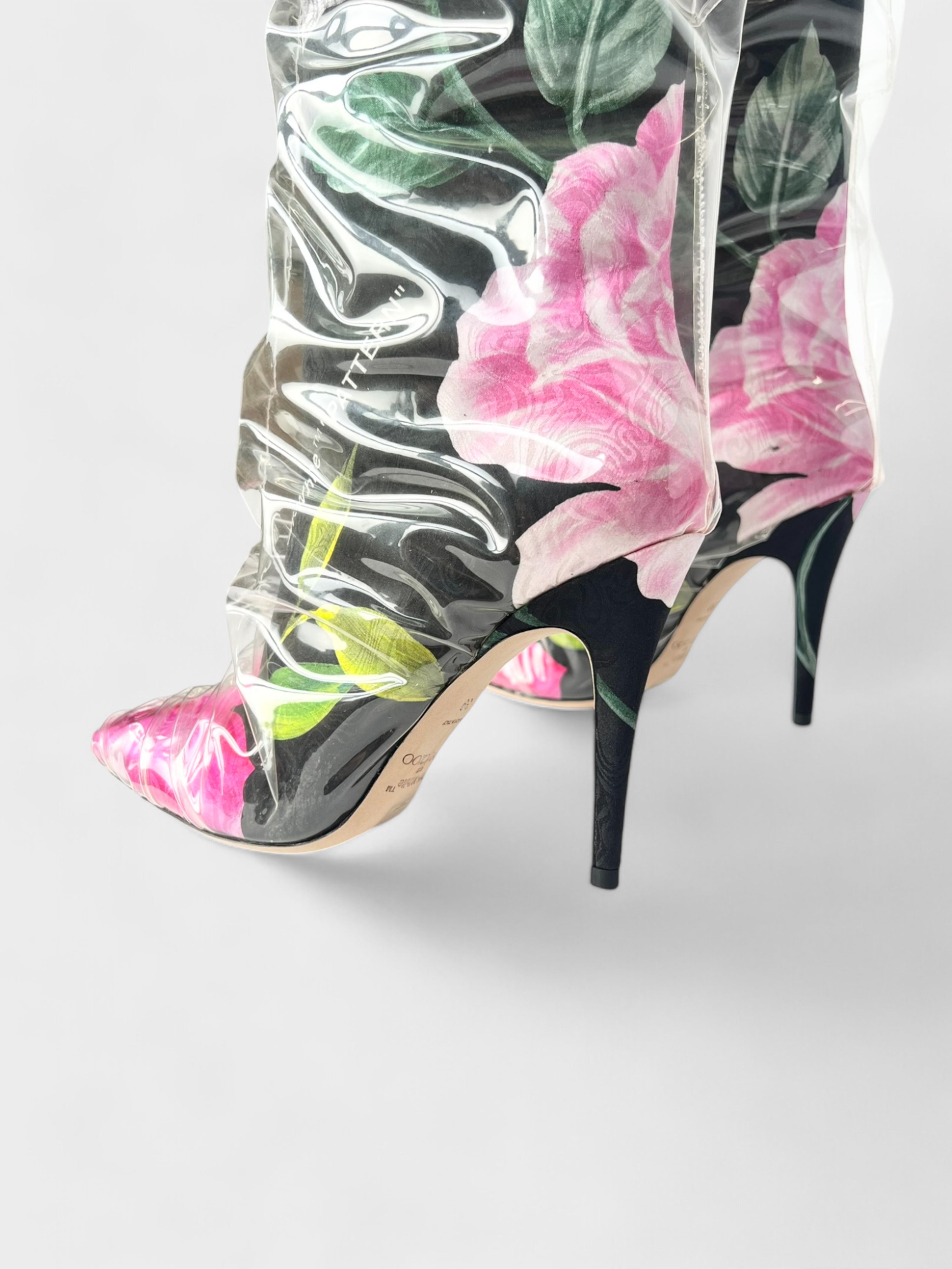 Off White x Jimmy Choo Knee High Floral Boot