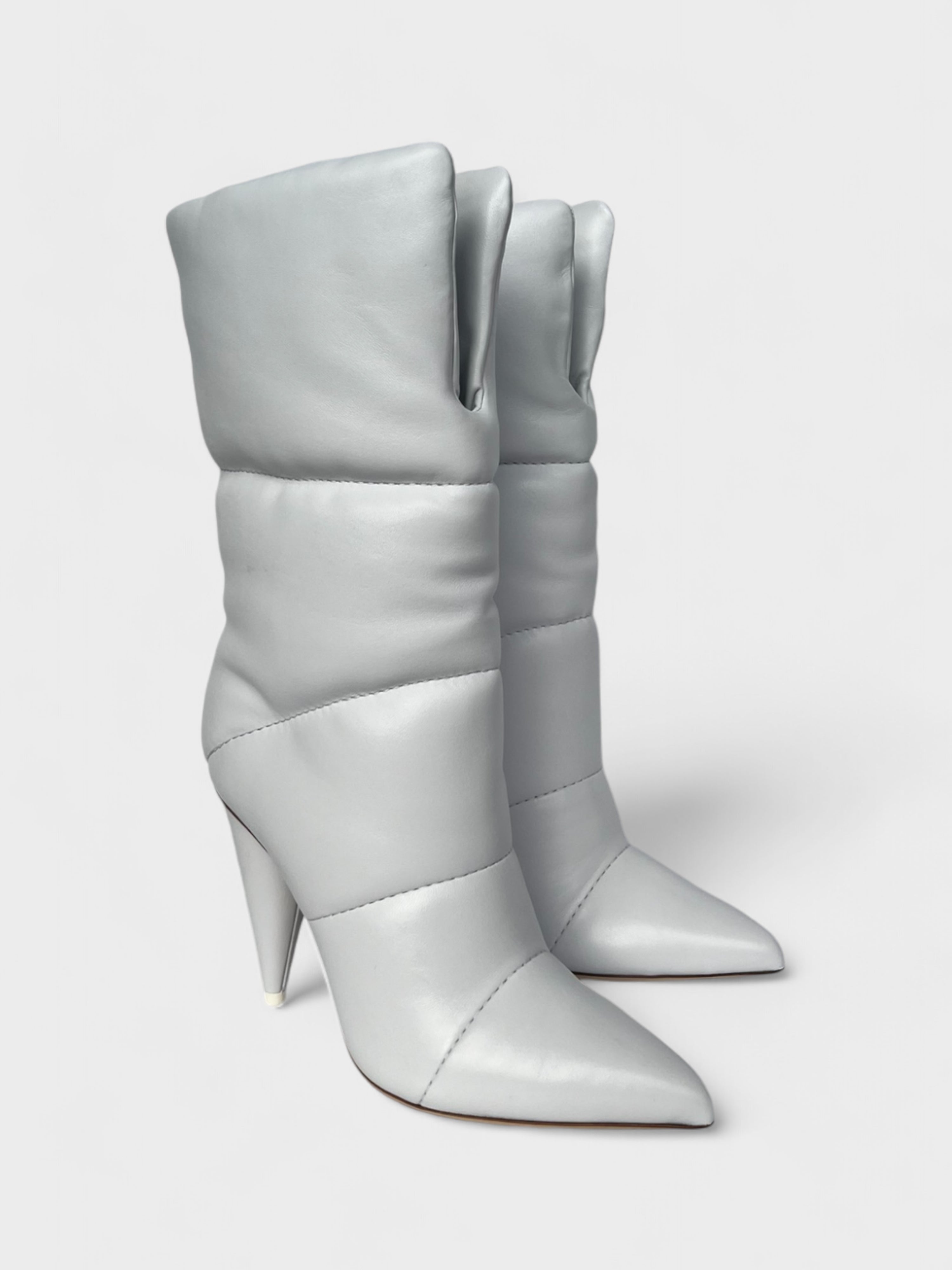 Off White Jimmy Choo 'Sara 100' White Boots