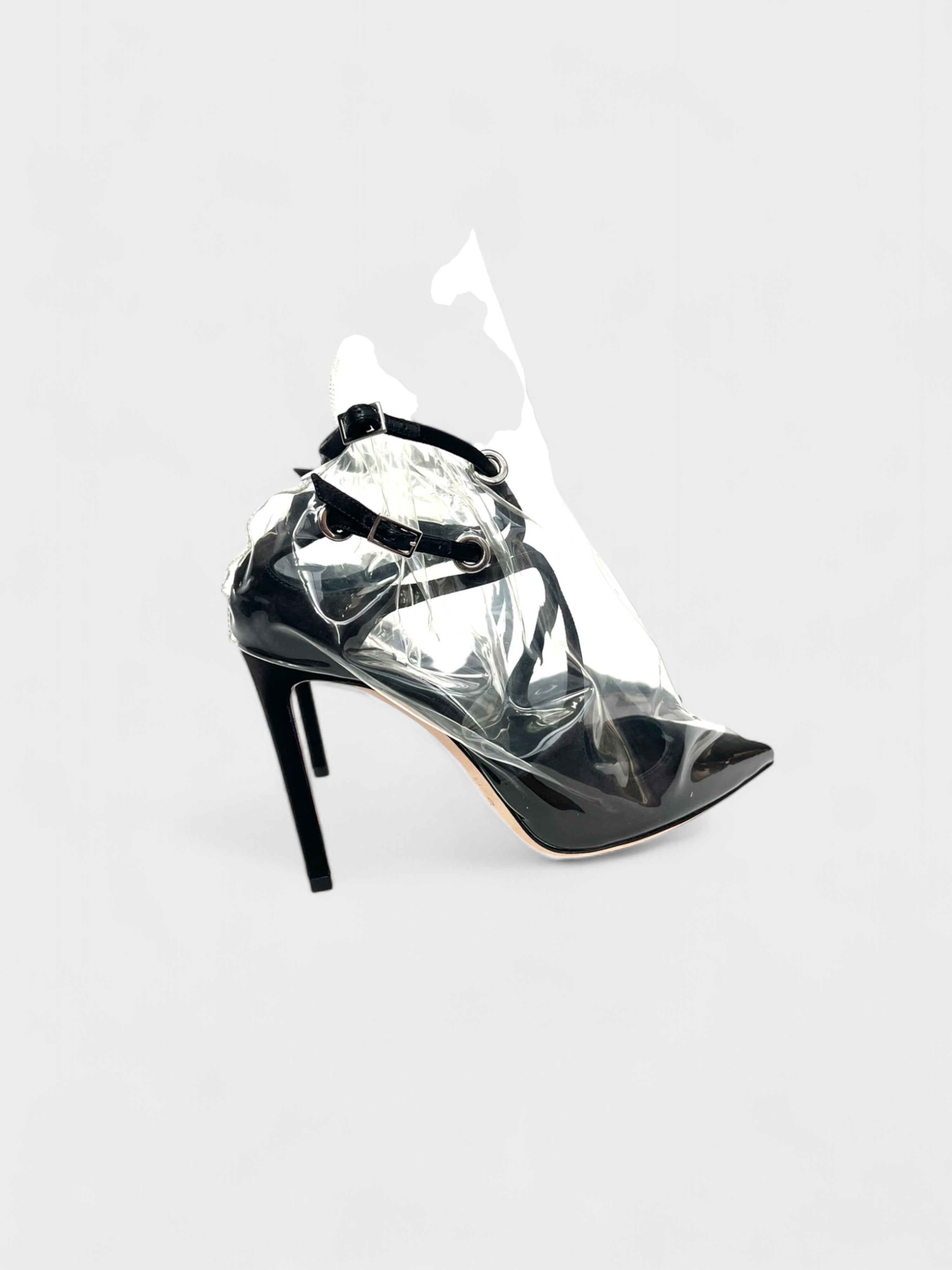 Off White Jimmy Choo 'Claire 100' Black