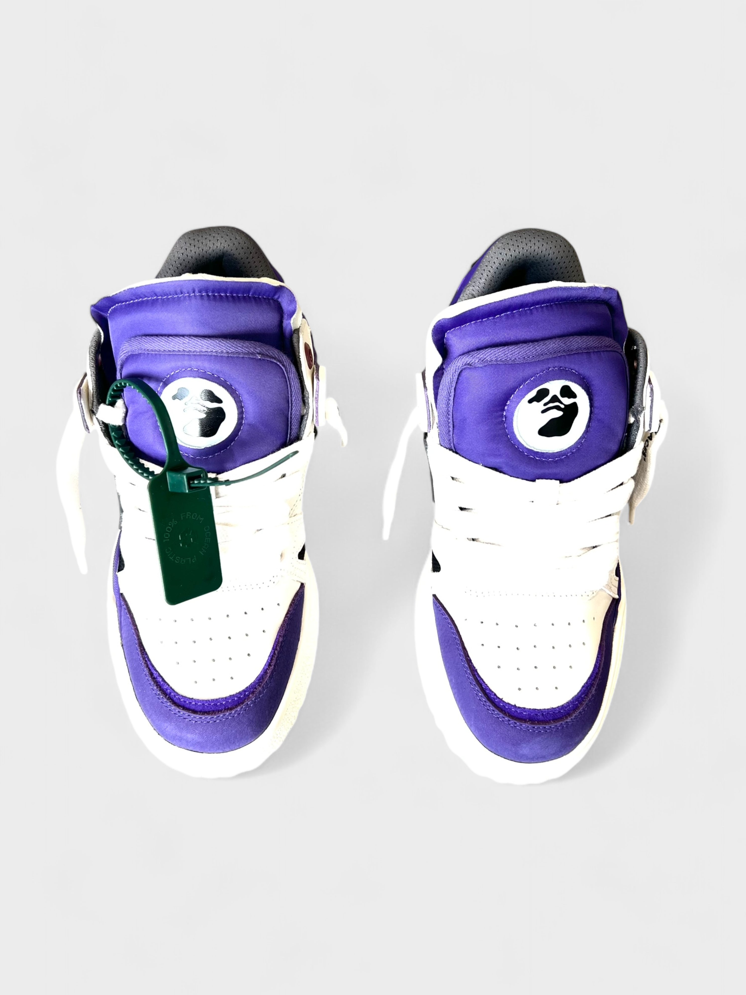 Off-White Sponge Mid-Top Sneakers Purple