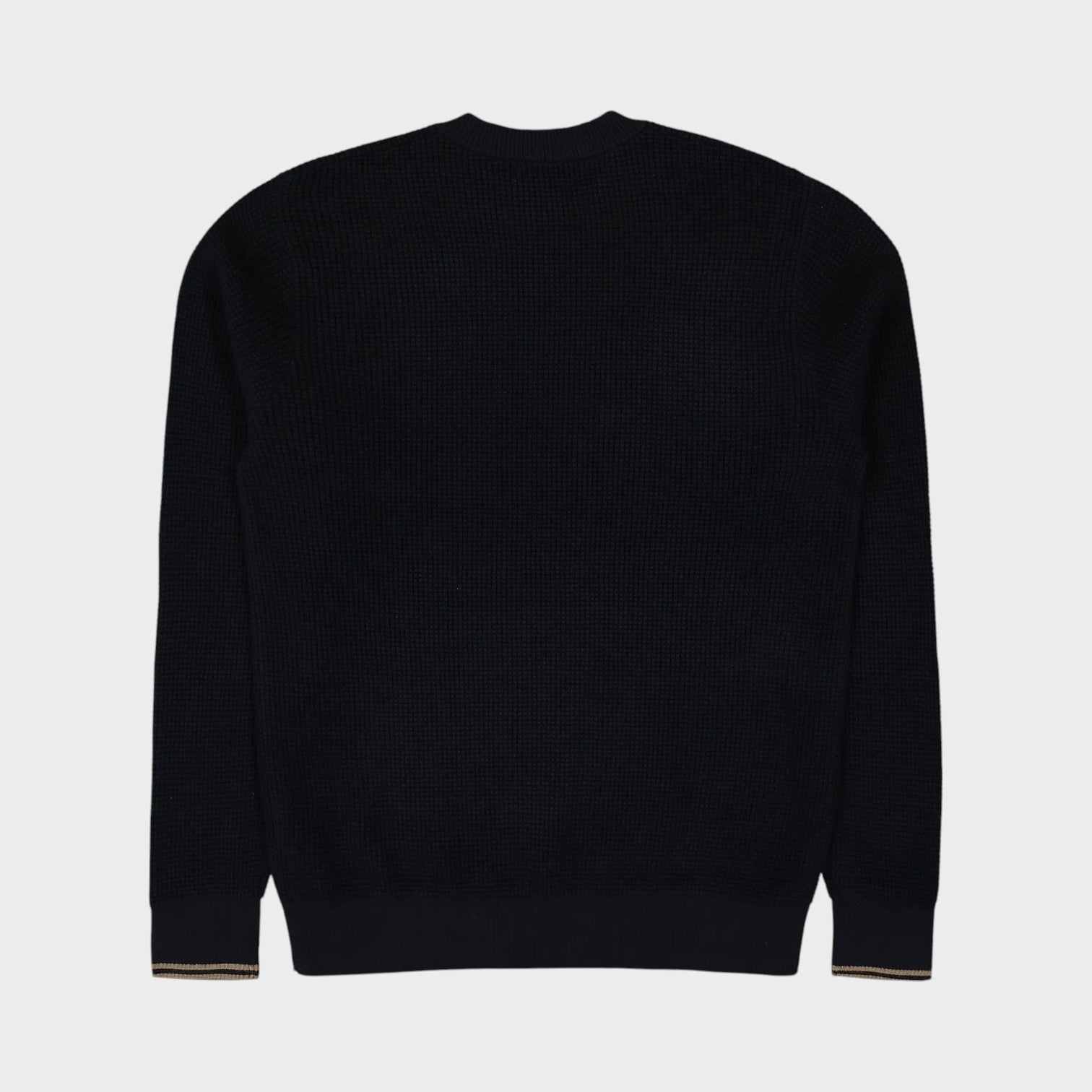 Waffle Stitch Sweater Black