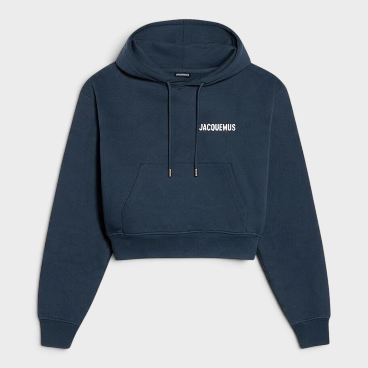 Logo Le Cropped Sweatshirt Court Hoodie Dark Navy