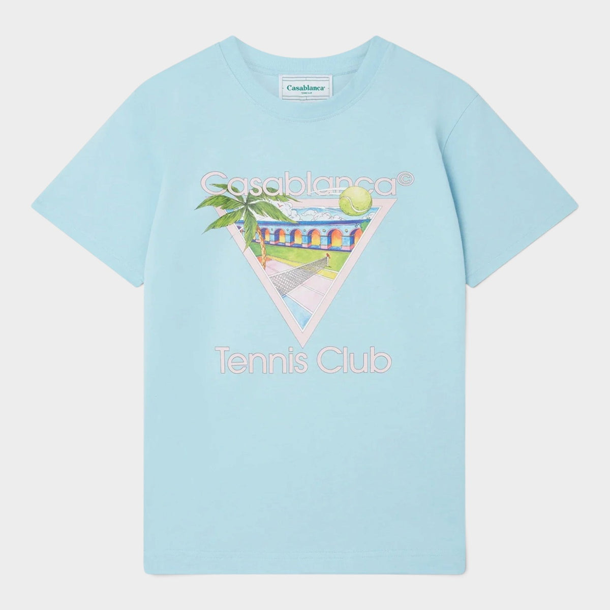 Printed T-Shirt Tennis Club Icon Pale Blue