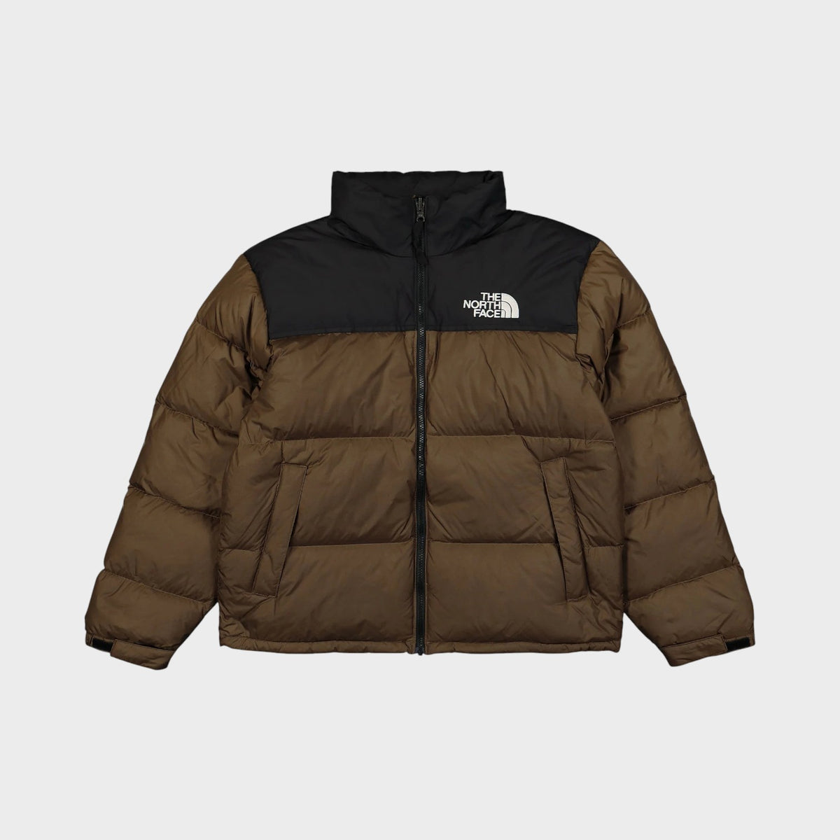 1996 Retro Nuptse Jacket Smokey Brown TNF Black