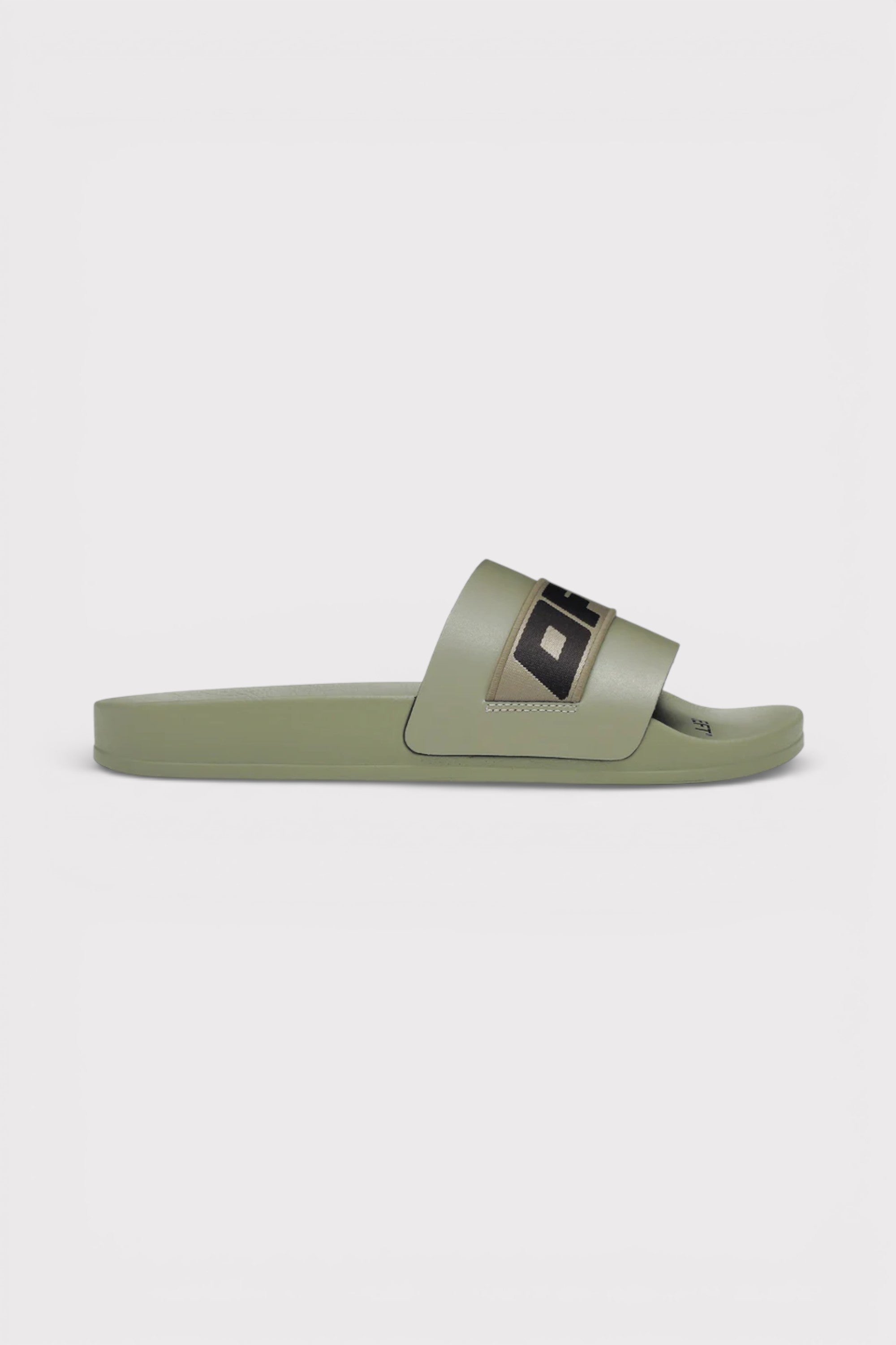 Off-White Industrial Belt Slider Mud Black