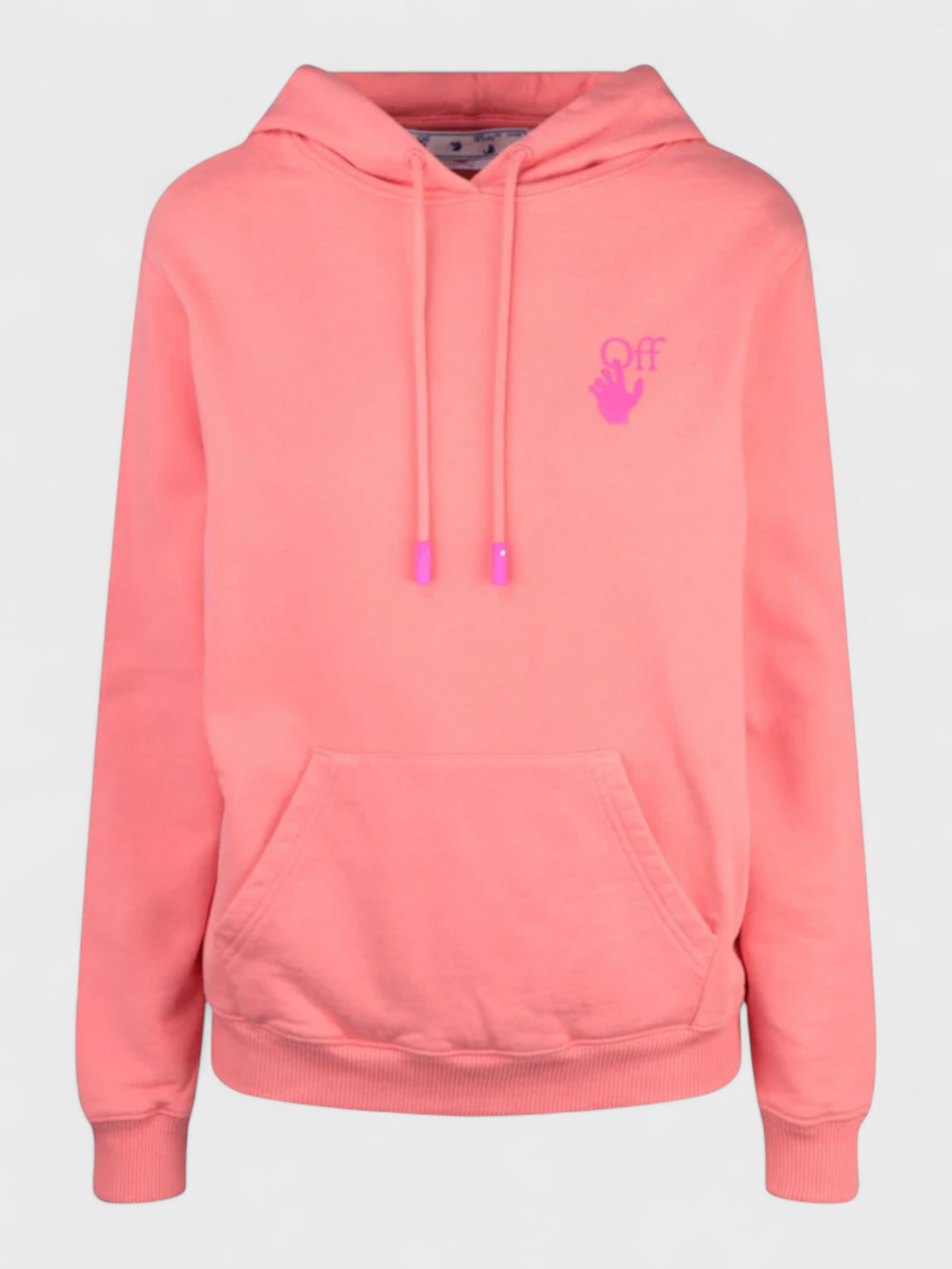 Off-White Hands Pocket Hoodie Pink