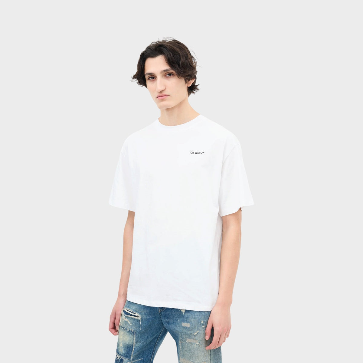 Chain Arrow Skate Short-Sleeve Tee White