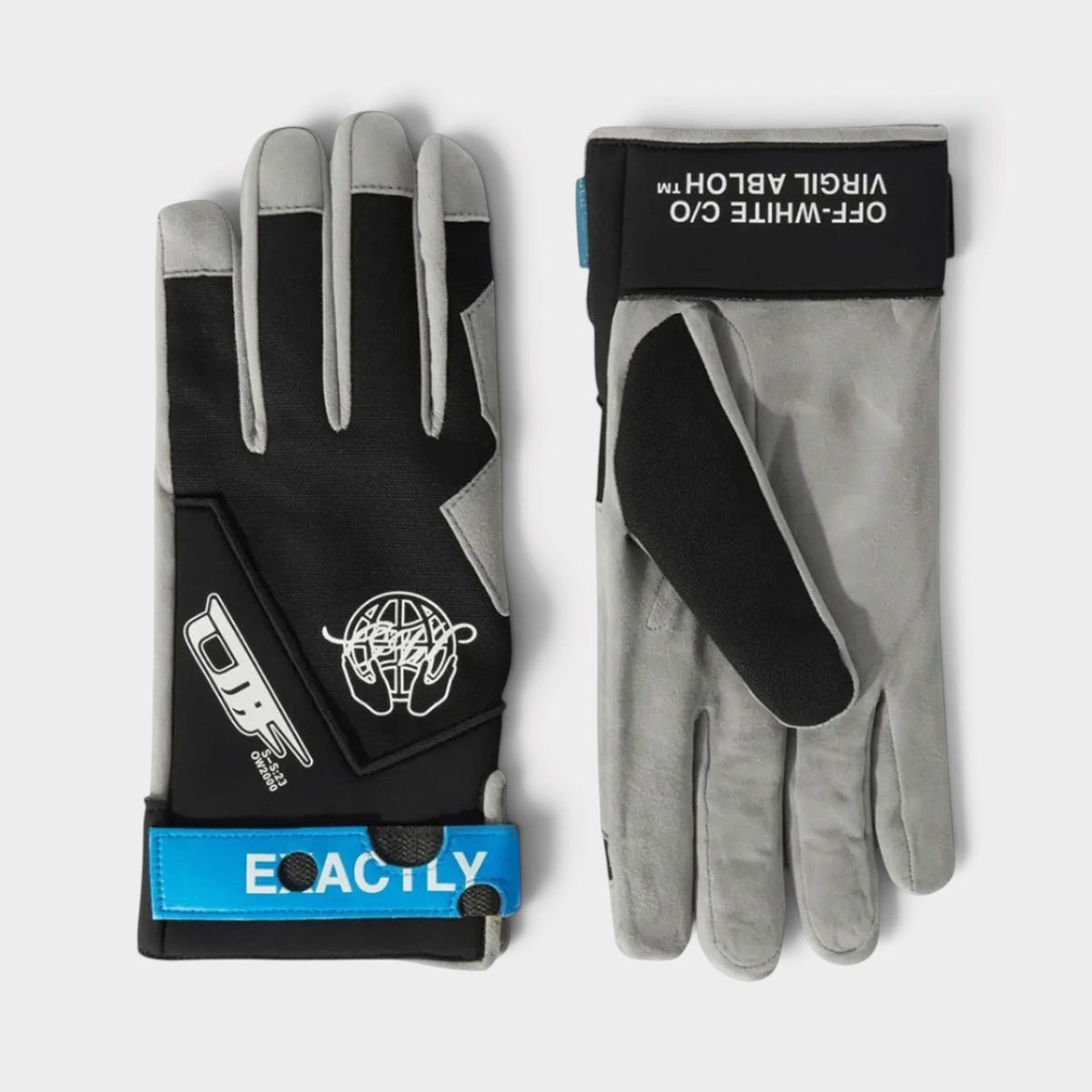 Exactly Opposite Gloves Black Grey