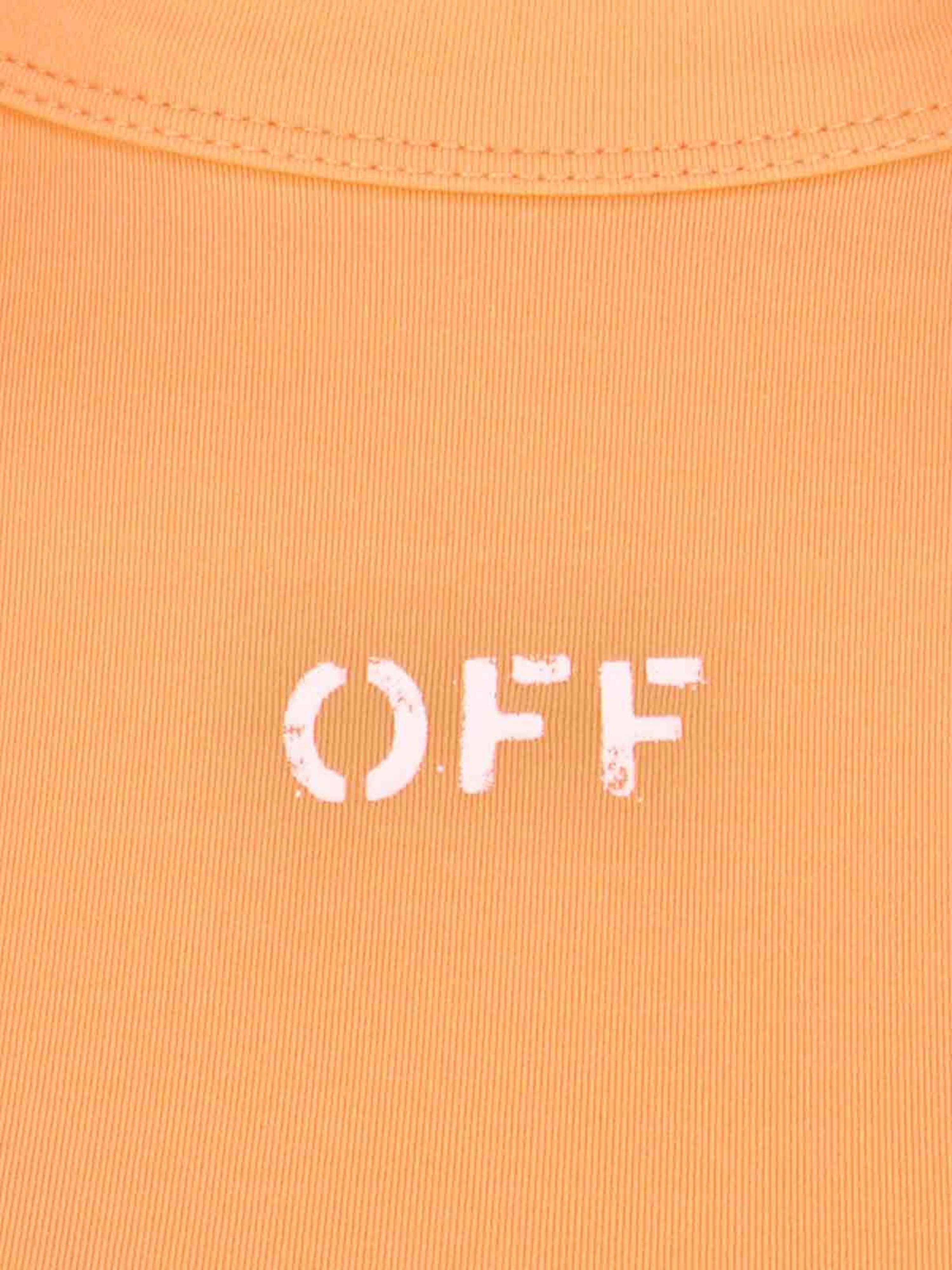 Off-White Sleek Rowing Top Peach Orange