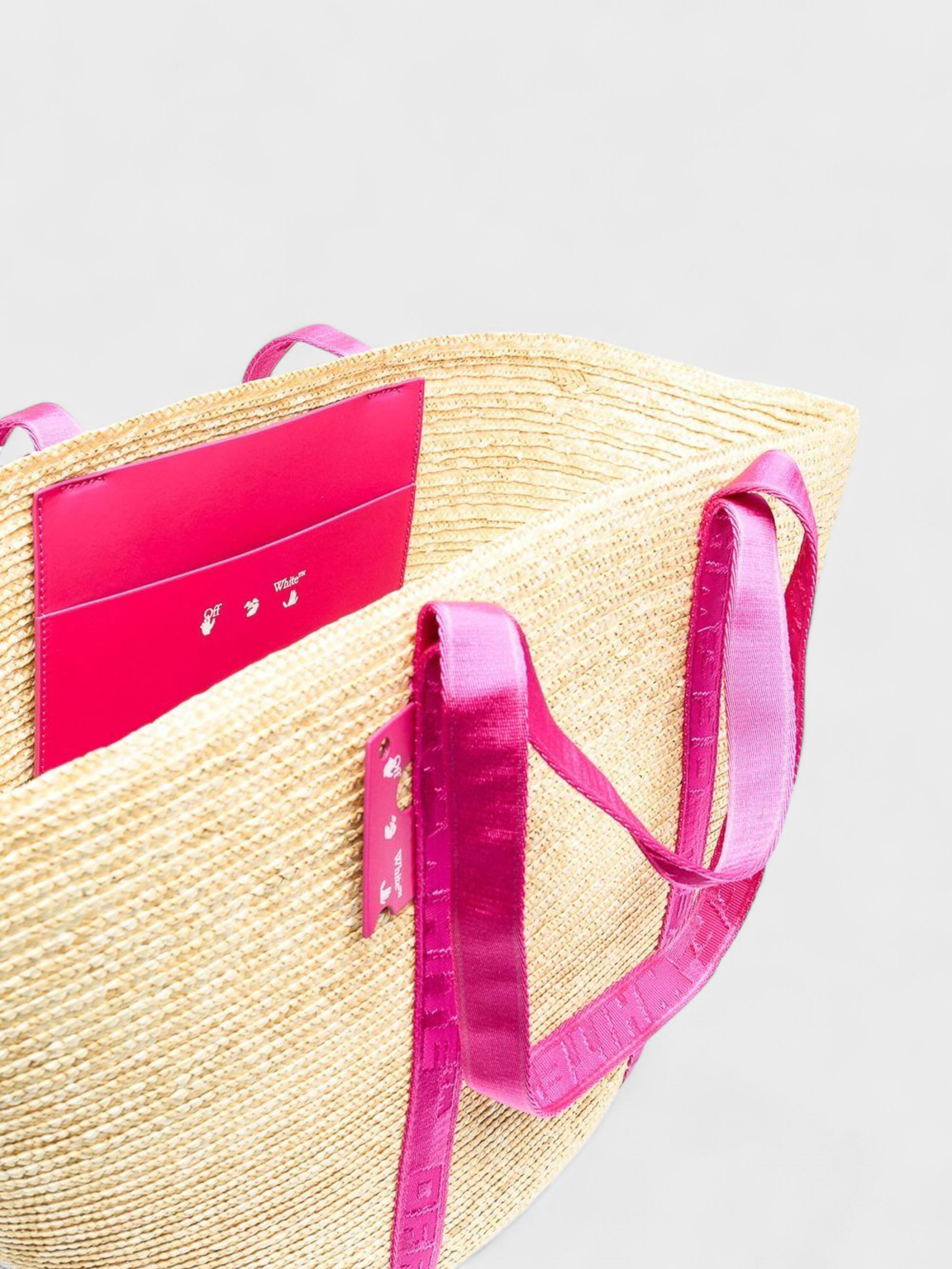 Off-White Commercial Tote 45 Paglia Beige