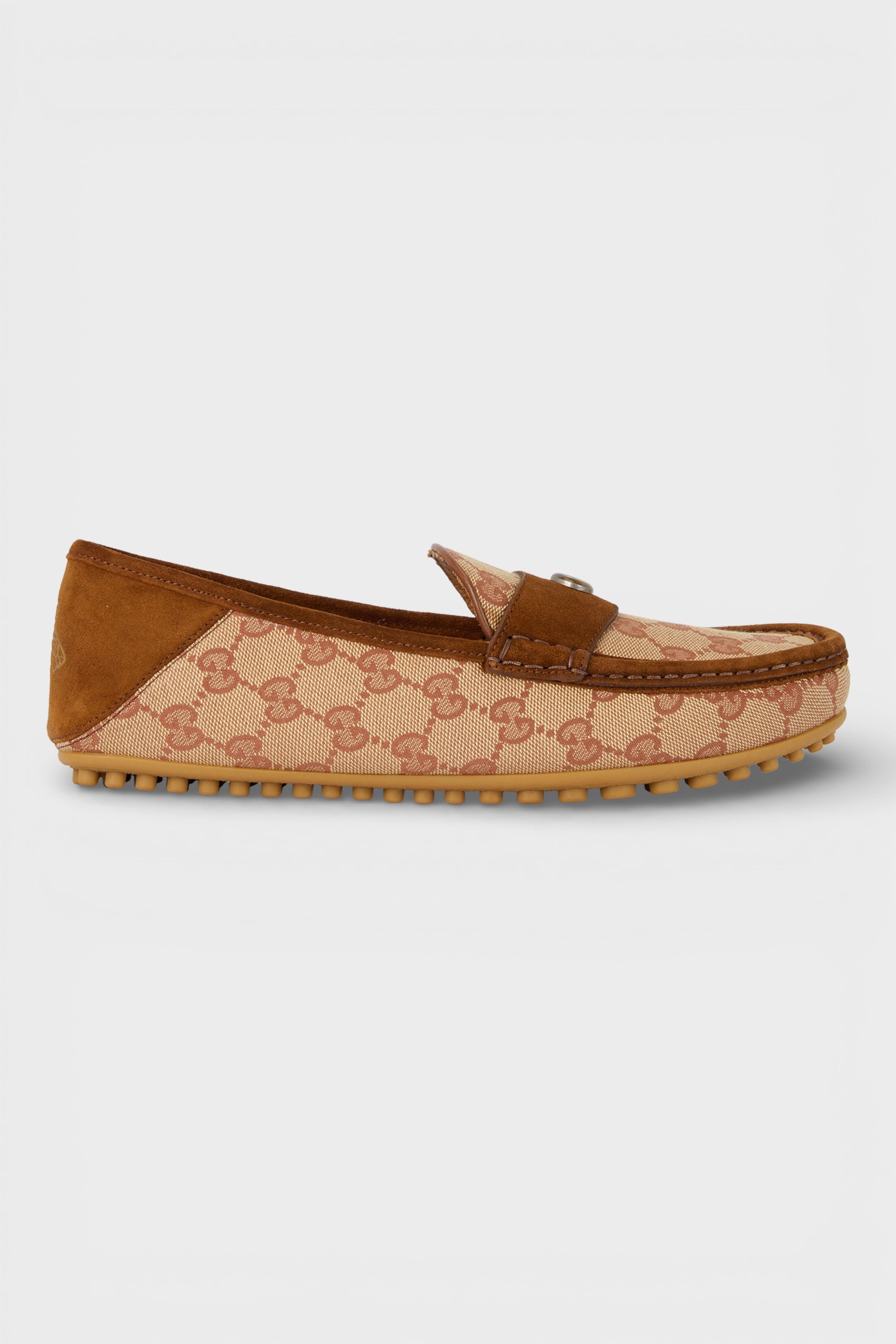 Gucci GG Monogram Loafers Brown