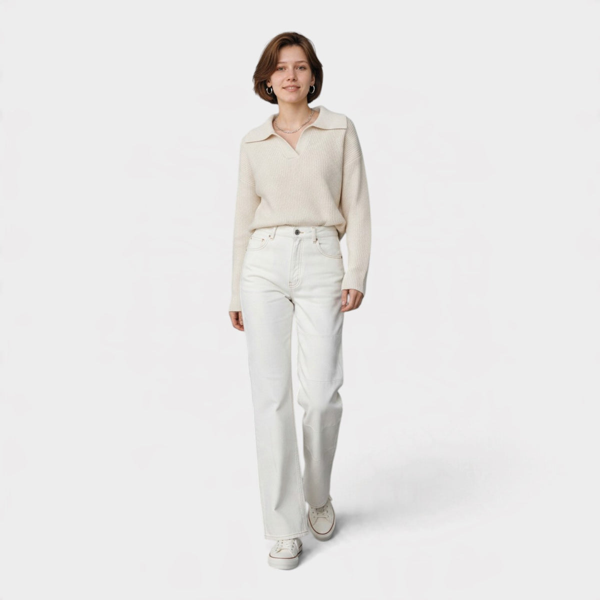 MM6 Panelled Jeans Off-White