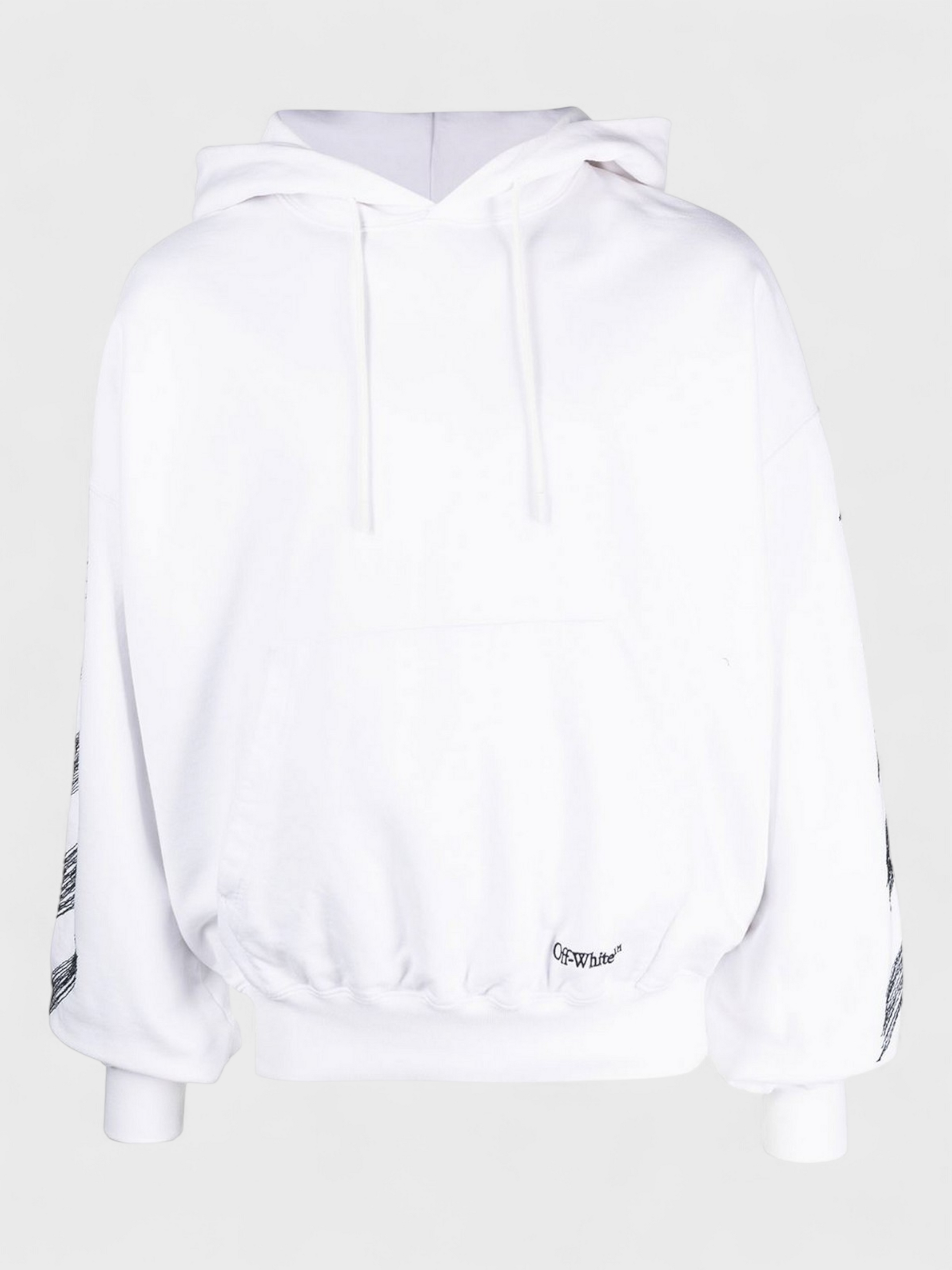 Off-White Diag Scribble Print Hoodie White