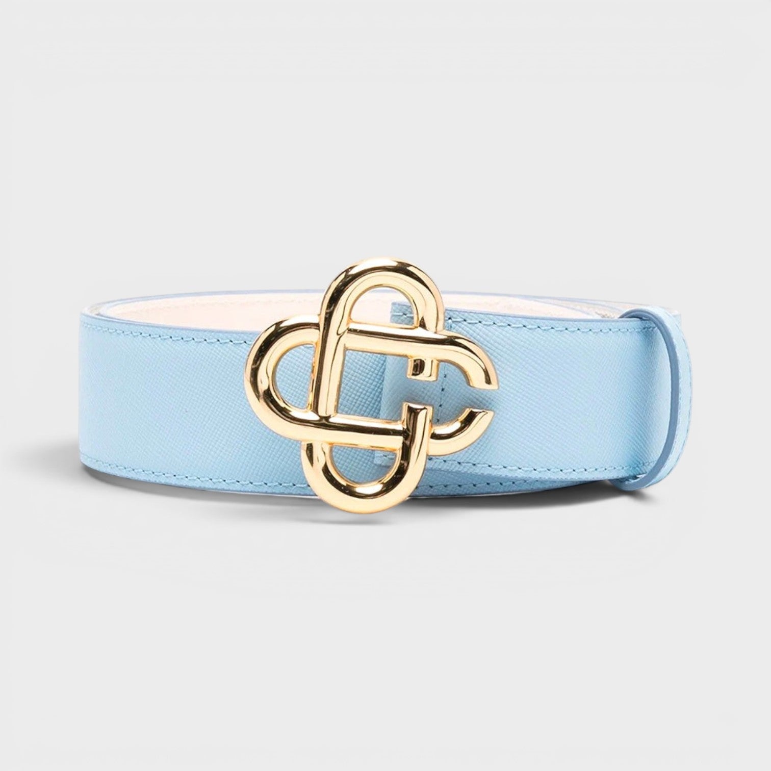 CC Logo Buckle Belt Light Blue