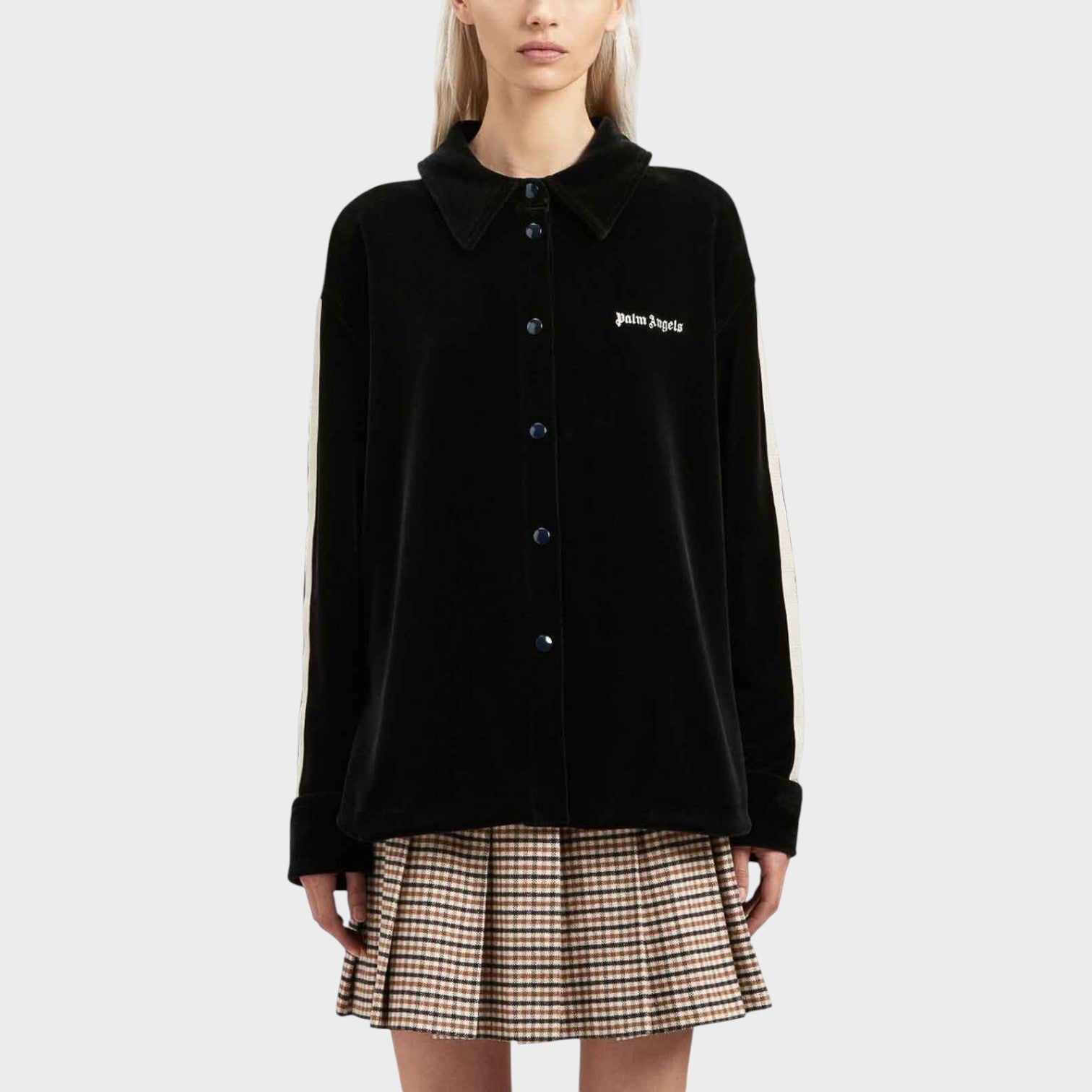 Classic Velvet Track Jacket Black
