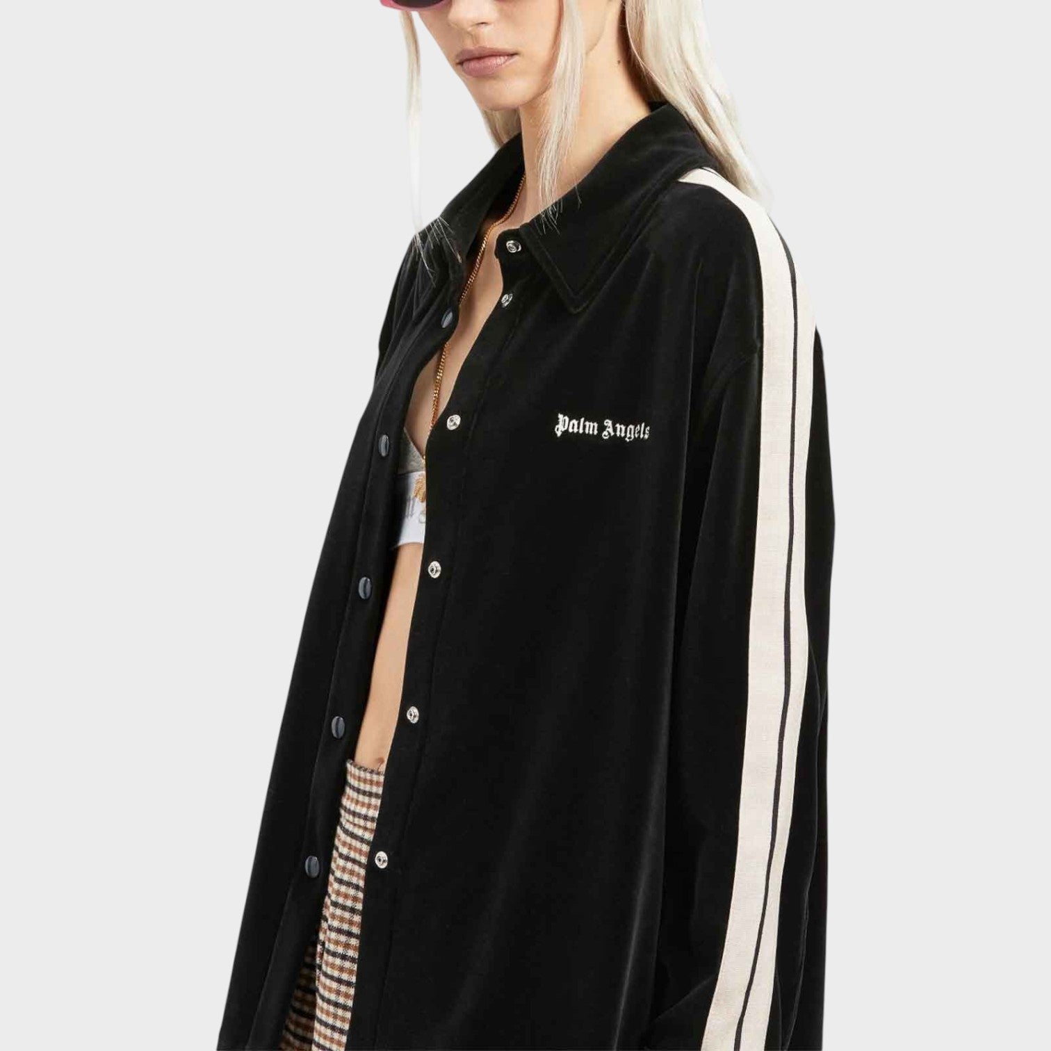 Classic Velvet Track Jacket Black