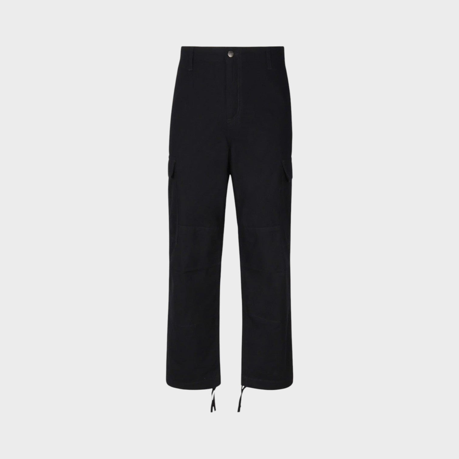 Regular Cargo Cotton Pants Black