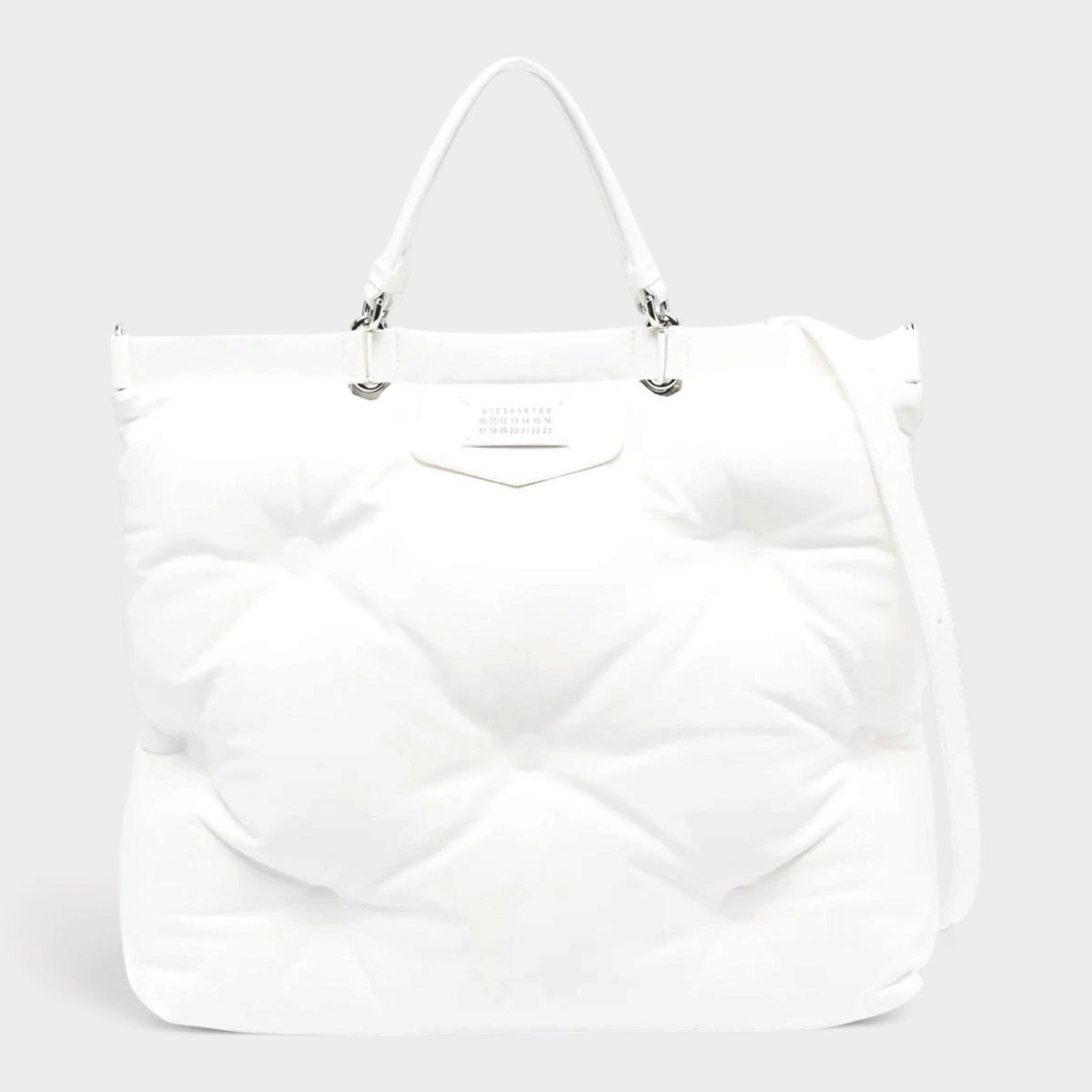 Glam Slam Large Tote Bag White