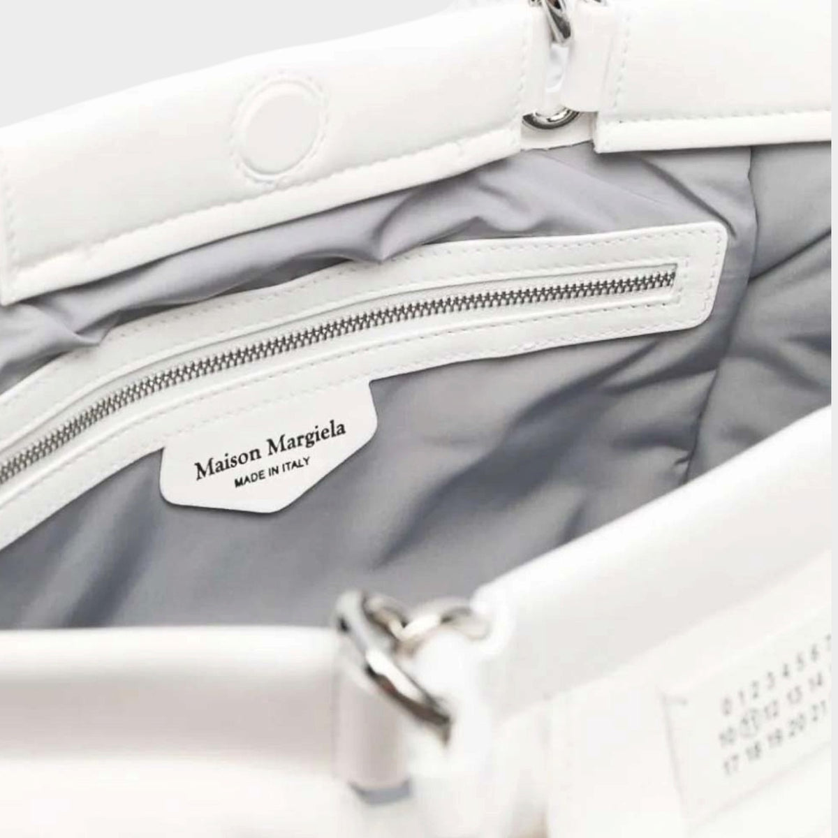 Glam Slam Large Tote Bag White