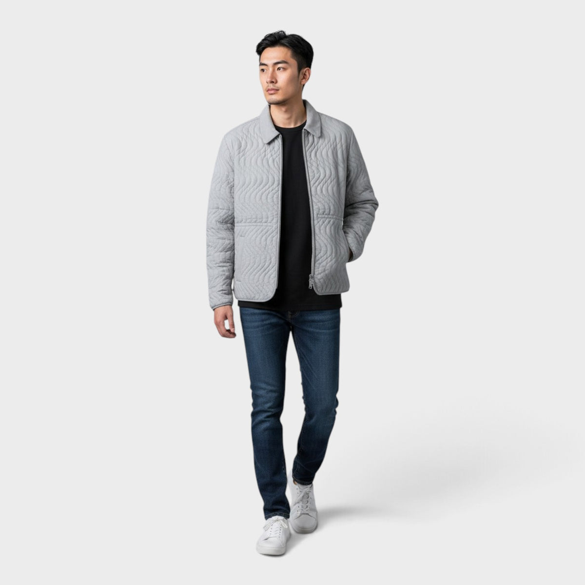 Lightweight Filled Jacket Grey