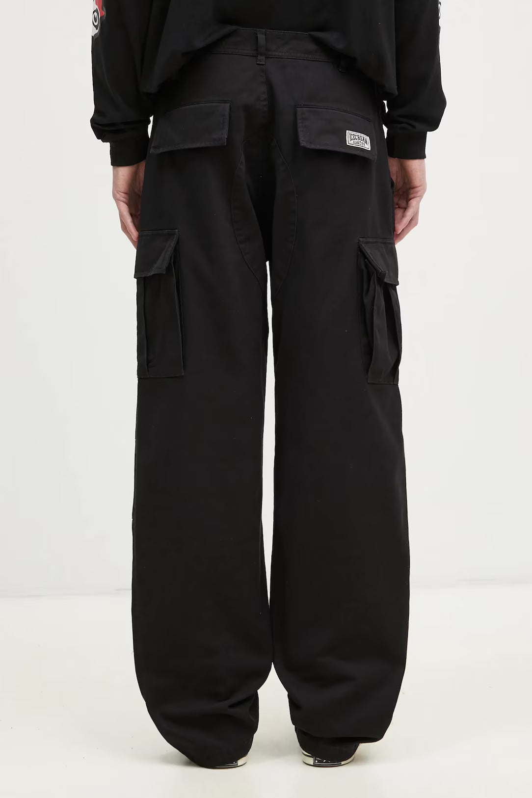 Icecream Running Dog Cargo Pant Black Red