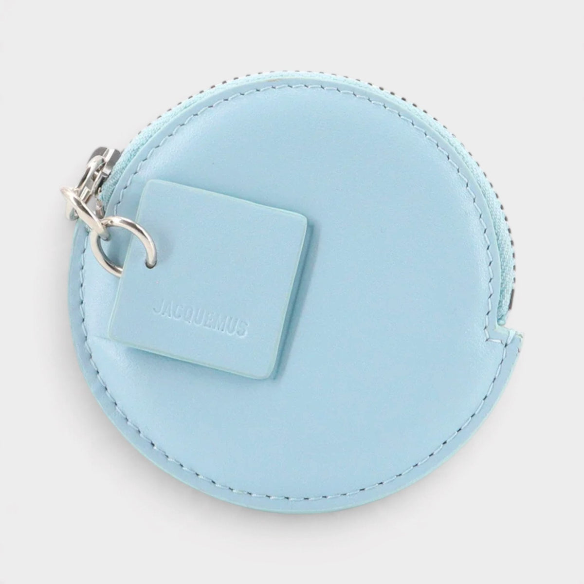 Le Petit Rond Palm-Sized Coin Purse Light Blue