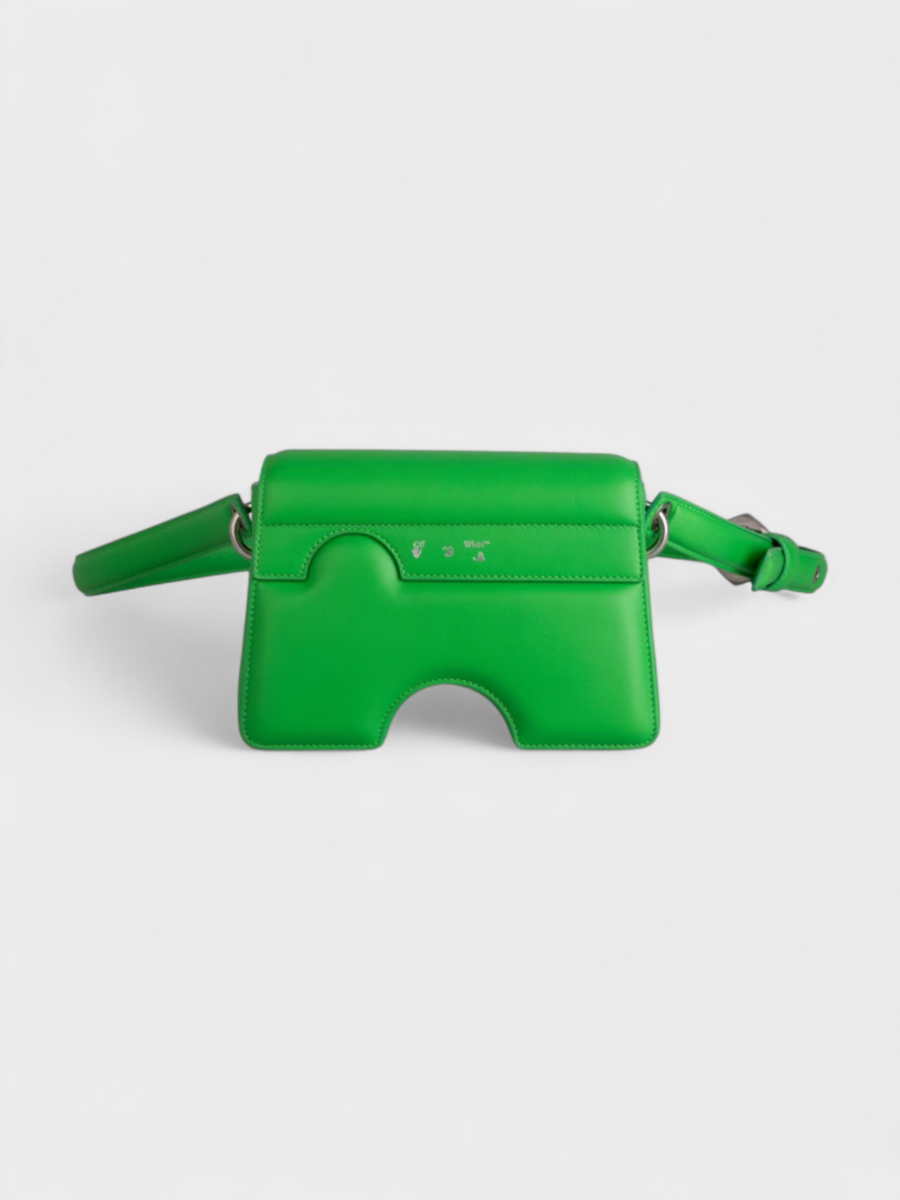 Off-White Burrow Zipped Pouch 20 Green