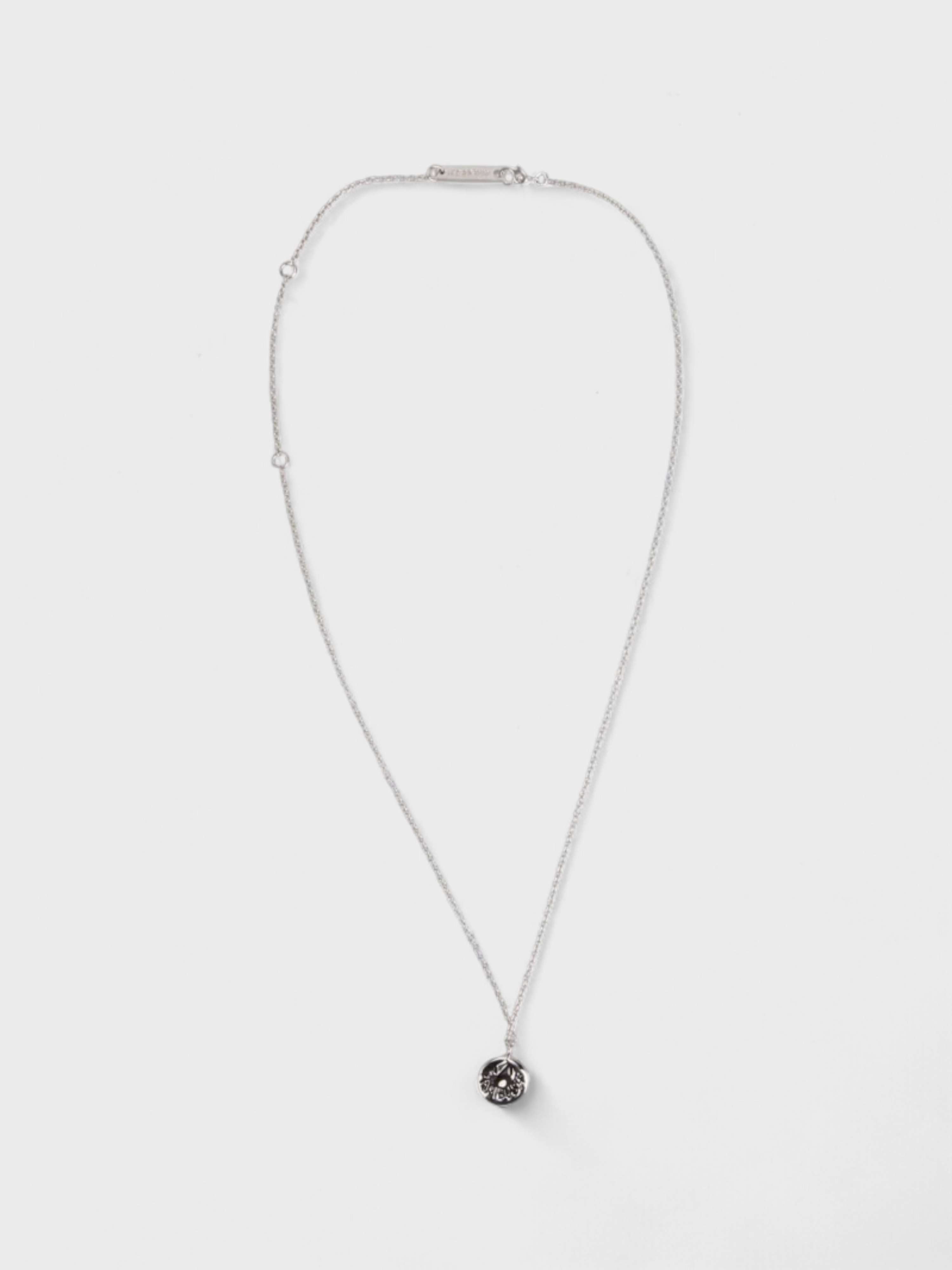 Ambush Smiley Charm Necklace Silver