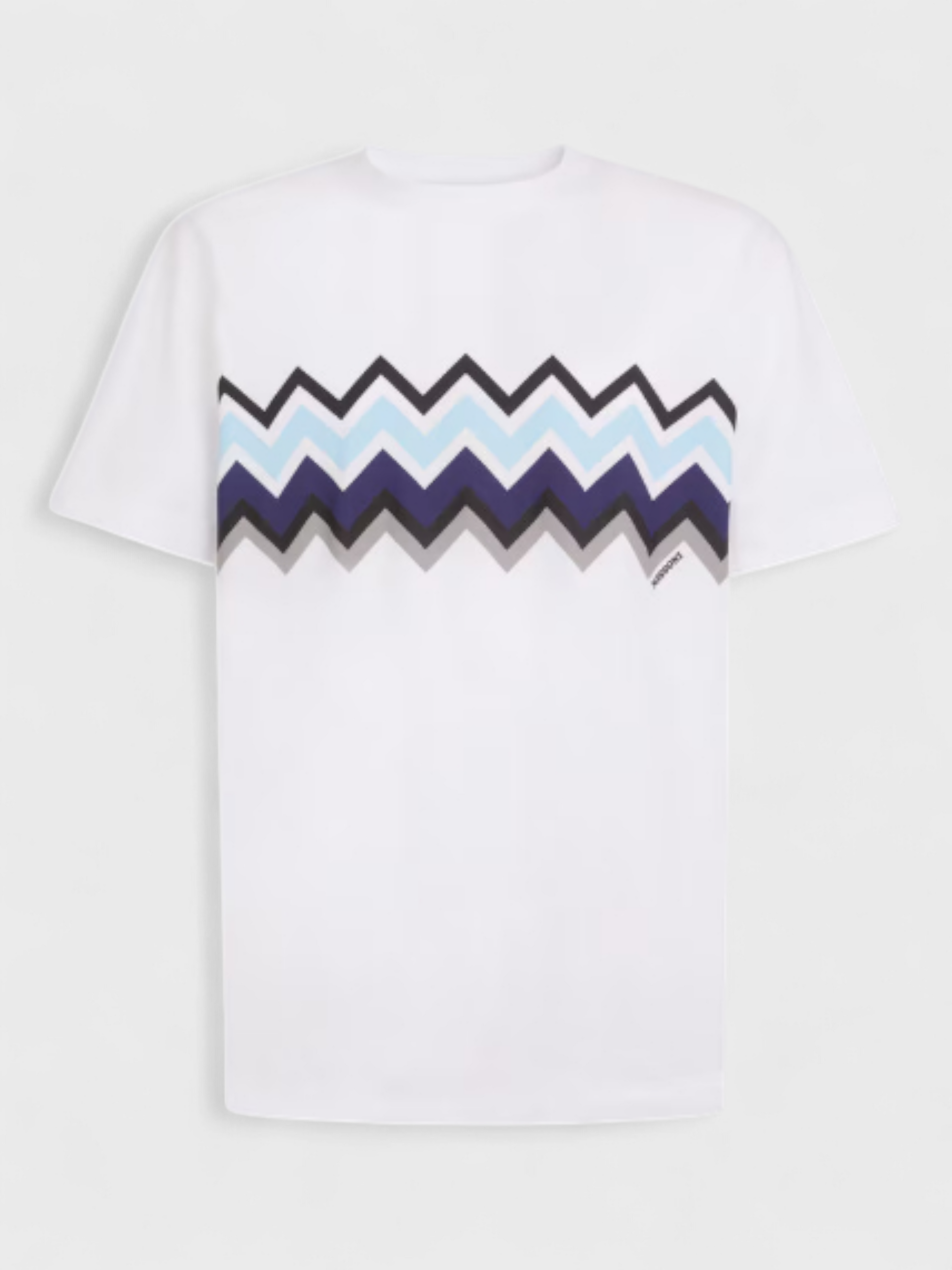 Missoni White T-Shirt With Zig-Zag Print