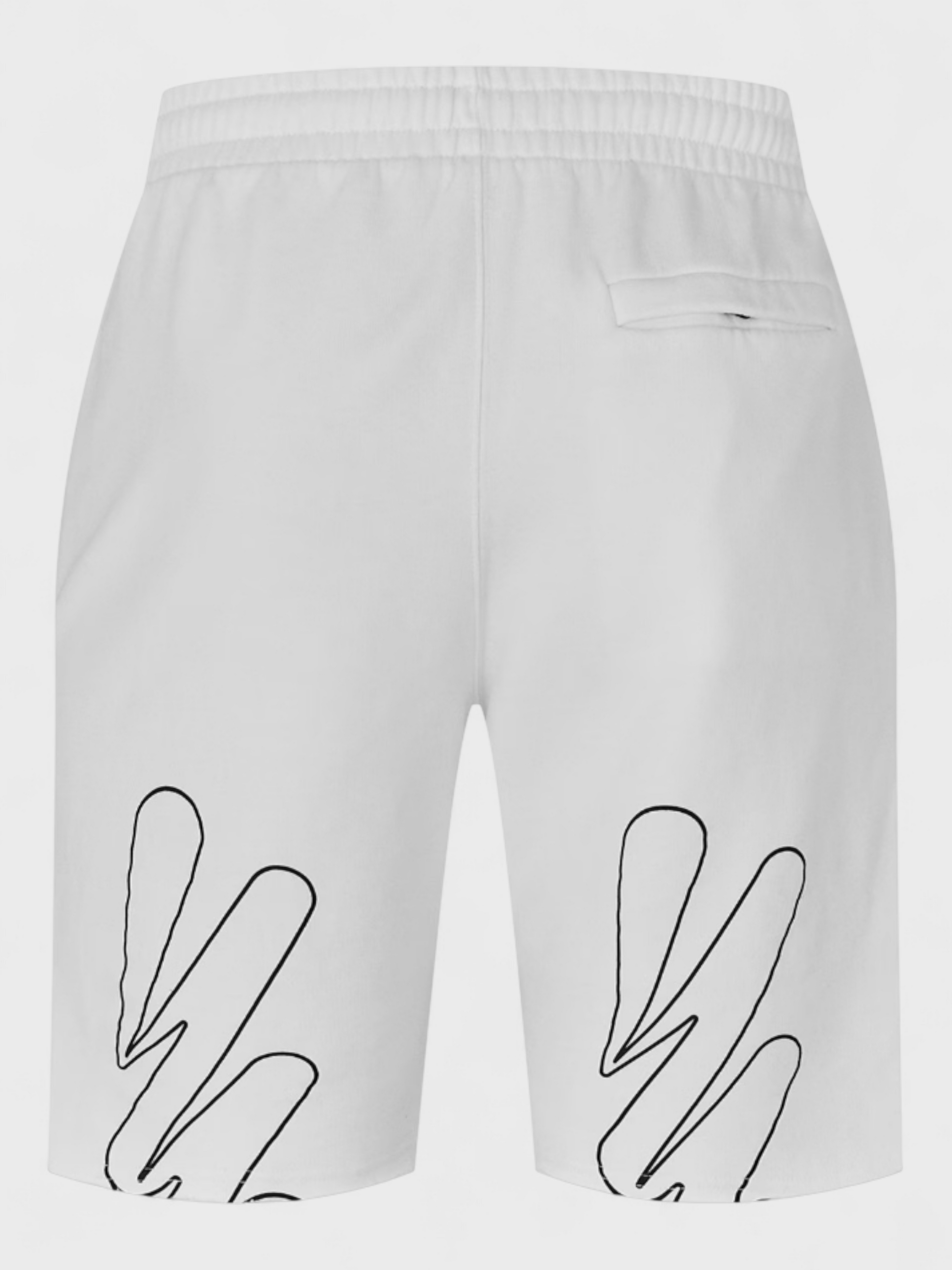 Off-White Wave Diagonal Sweatshorts White