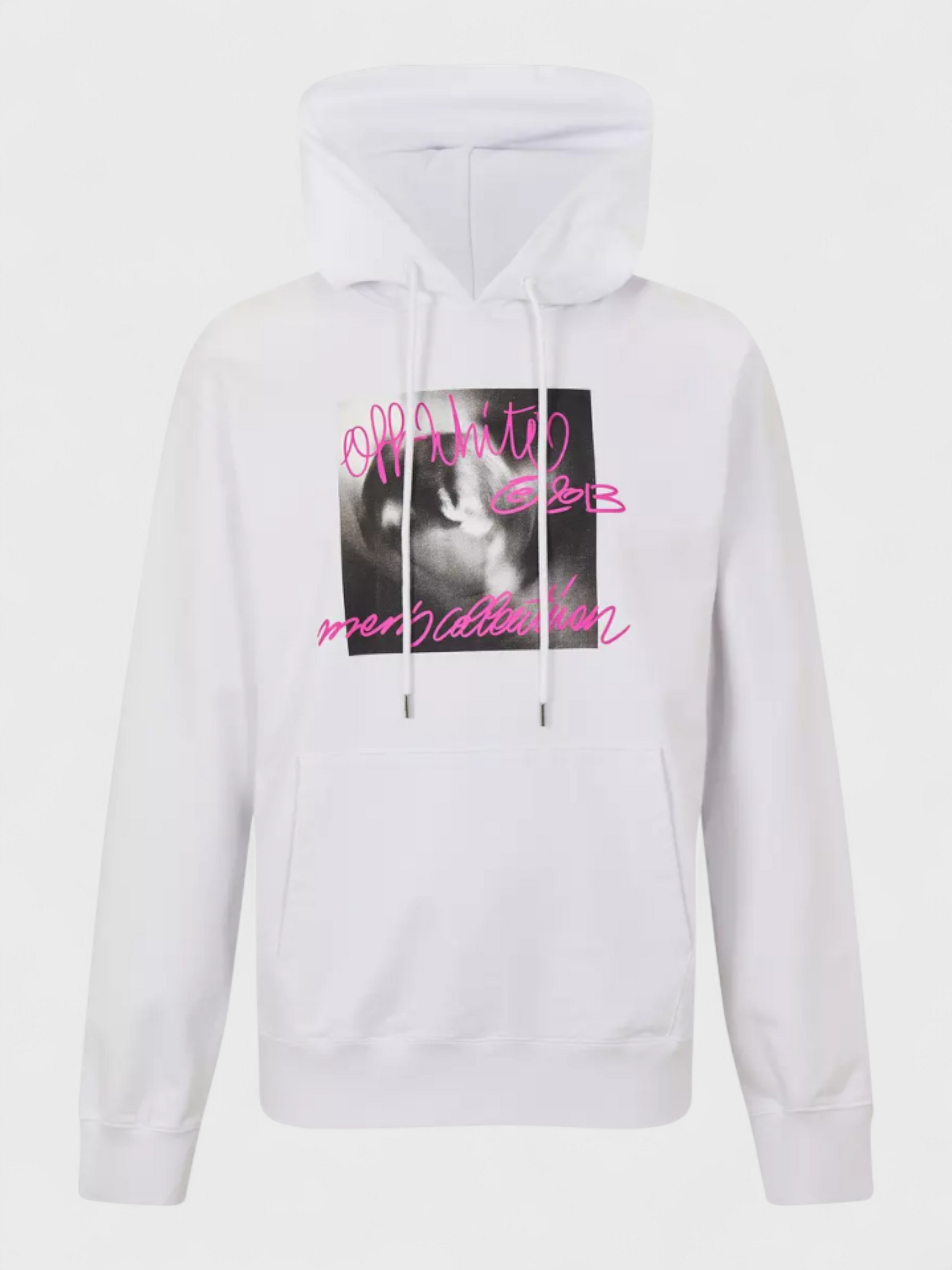 Off-White Logo Print Hoodie White