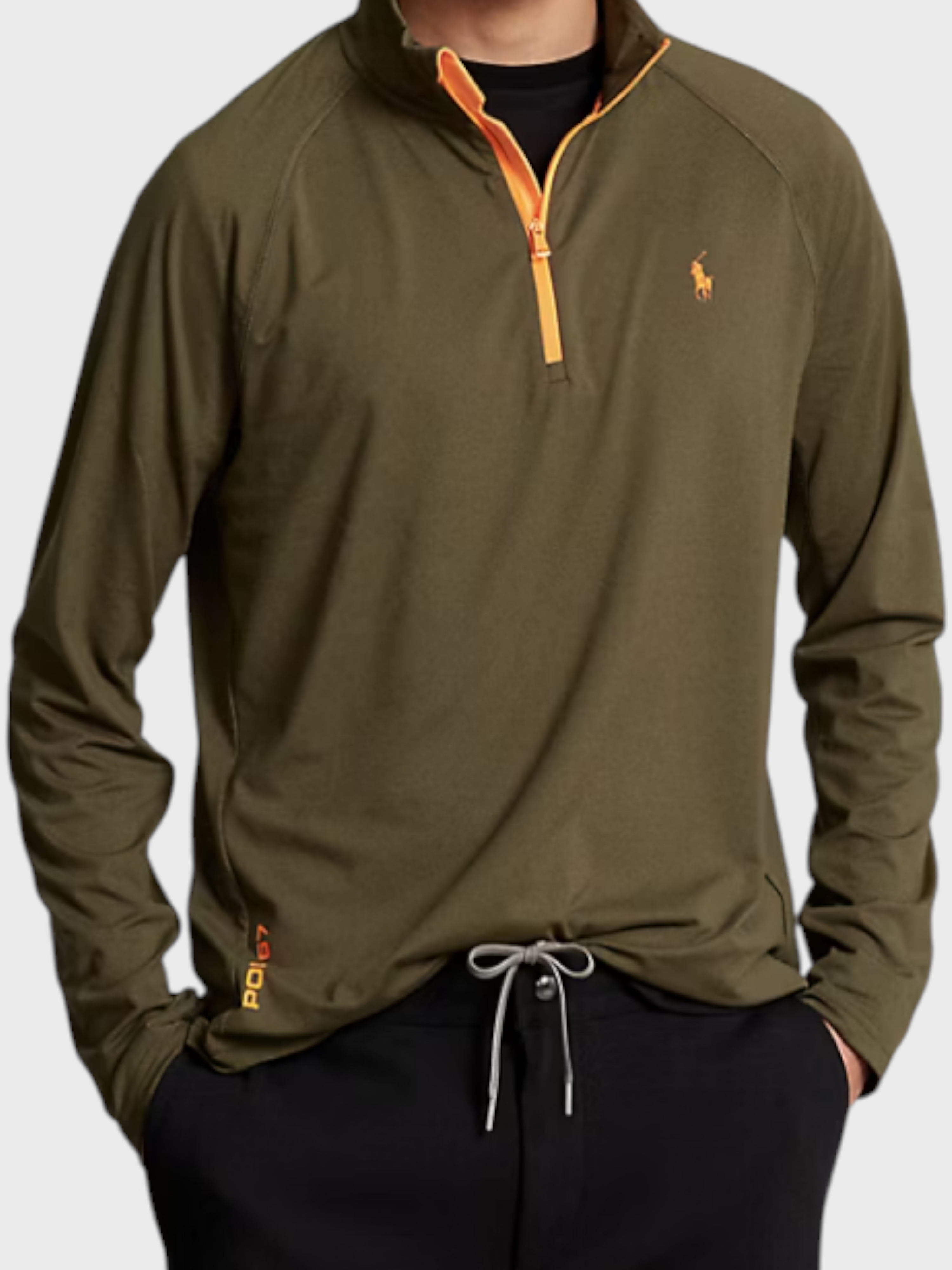Ralph Lauren Performance Jersey Quarter-Zip Pullover Green