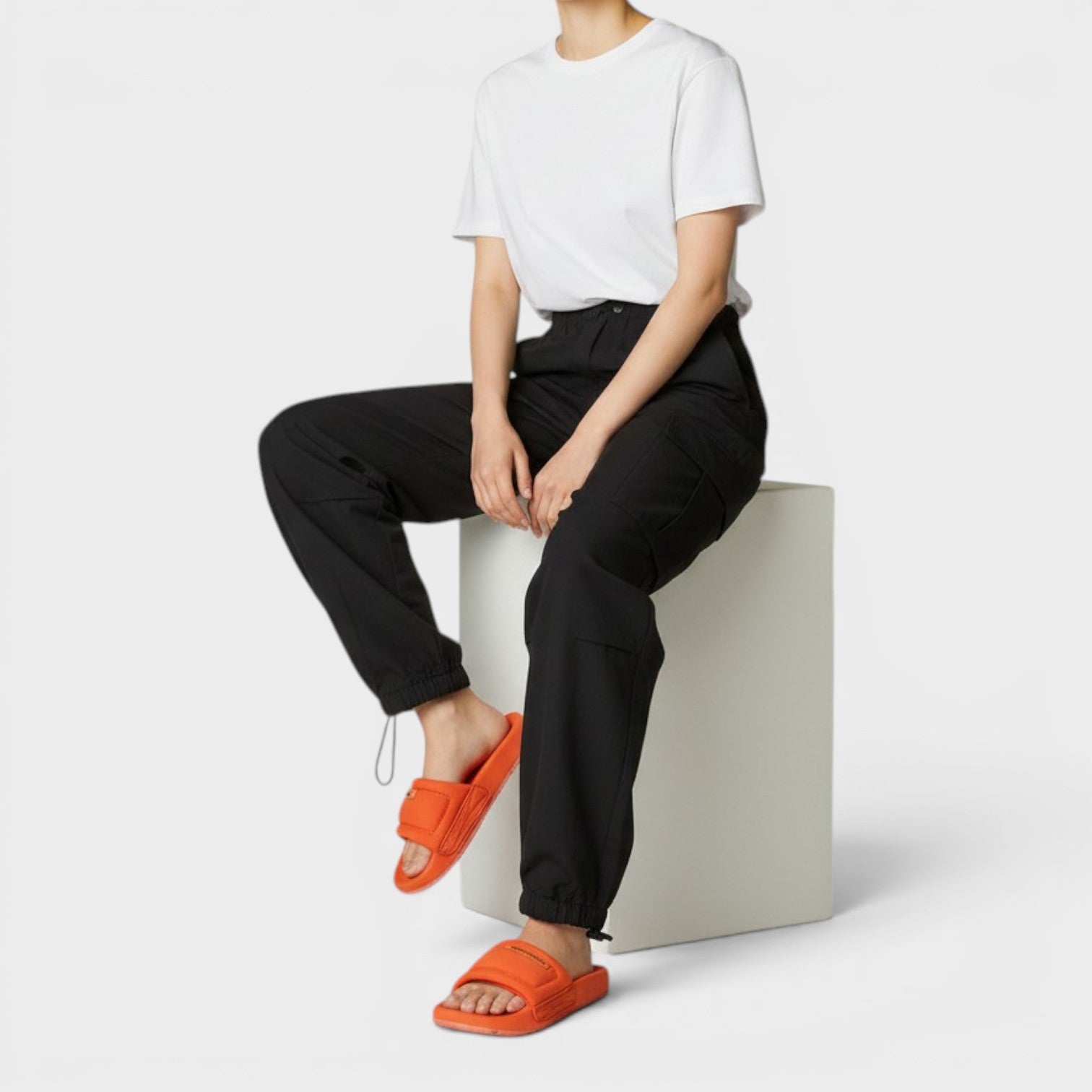 Logo Fabric Slider Orange