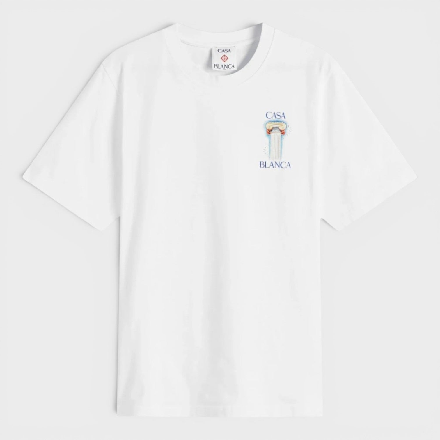 Printed T-Shirt La Colomne White