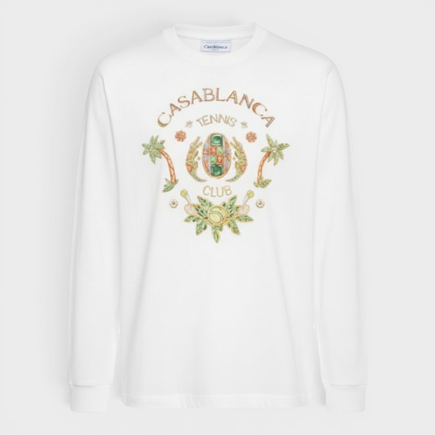 Joyaux D'Afrique Tennis Club Long Sleeve T-Shirt White