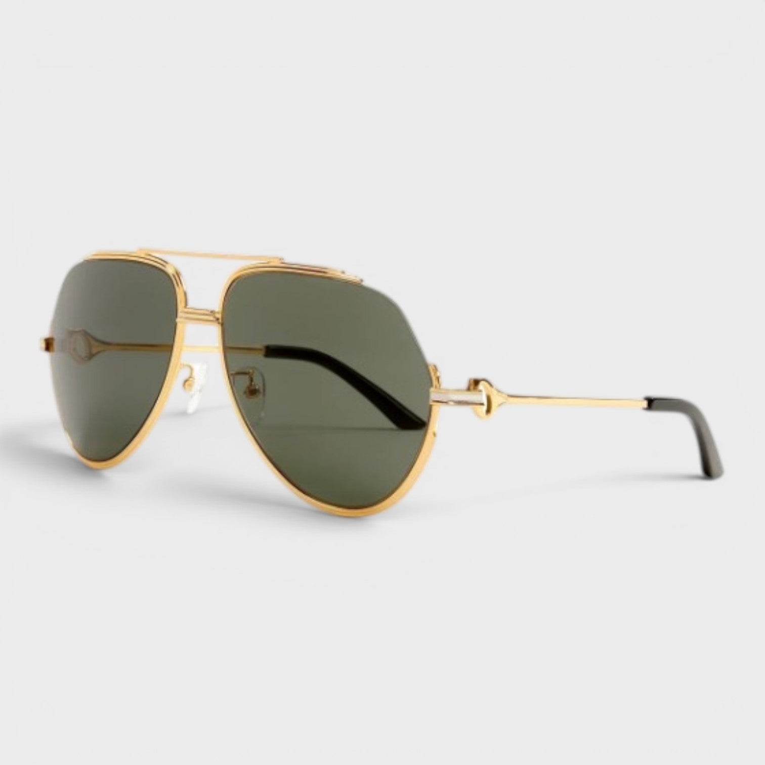 Stainless Steel Aviator Gold Silver Green